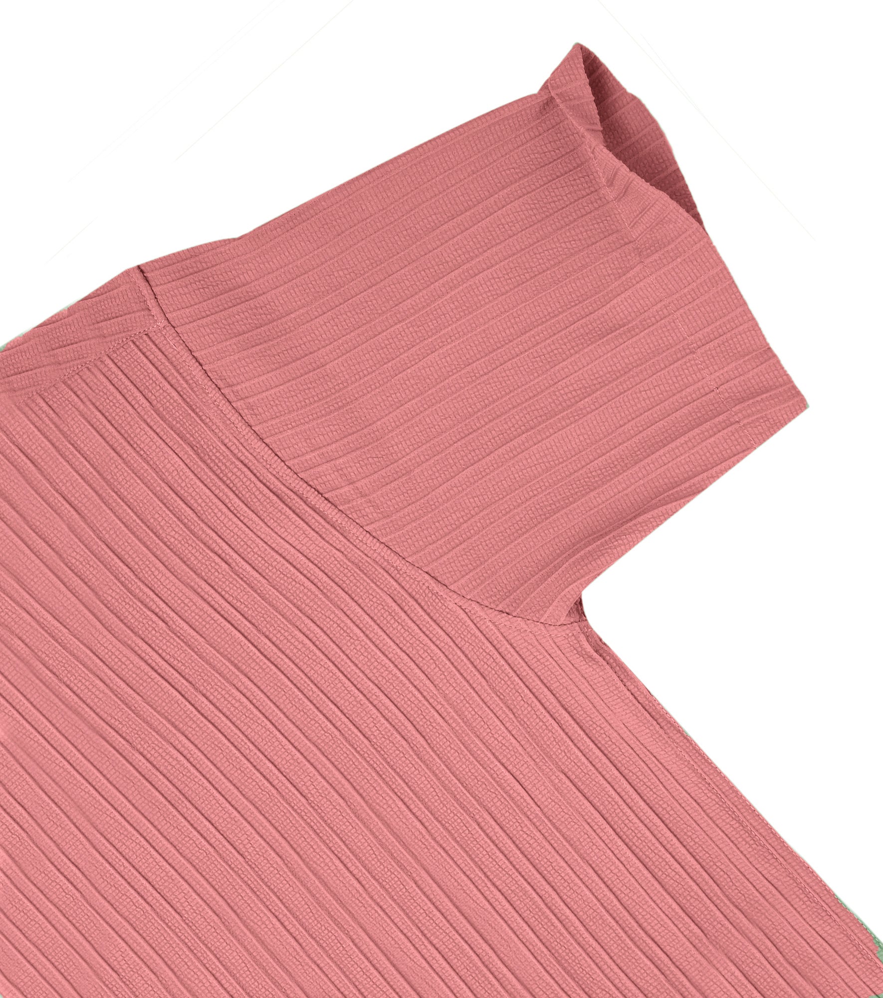 Men’s Textured Popcorn Half Sleeve Casual Shirt – Peach