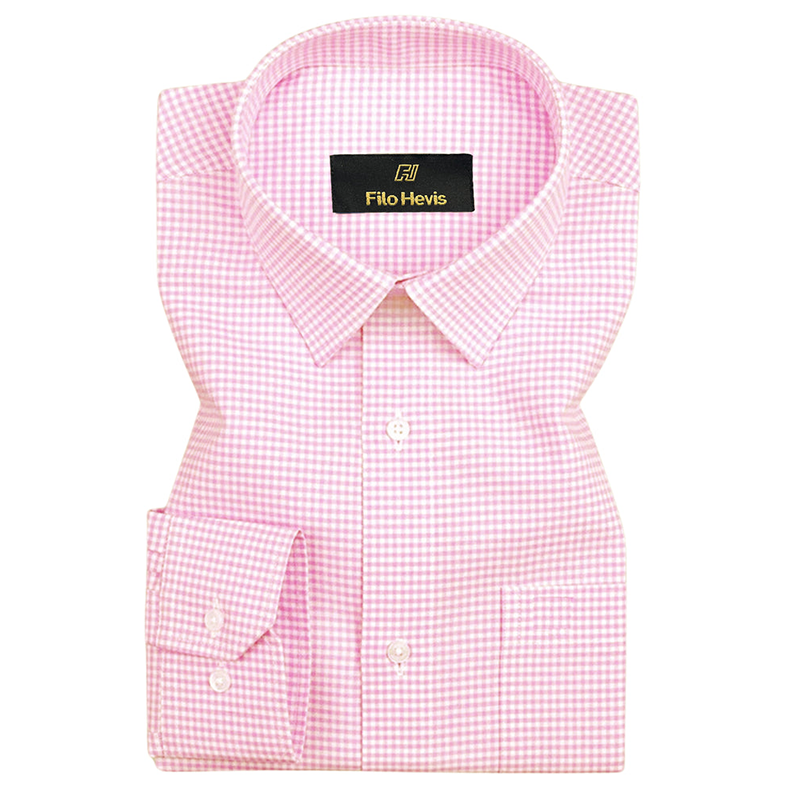 Oxford Cotton Check Shirt for Men |Slim fit | Pink My Store