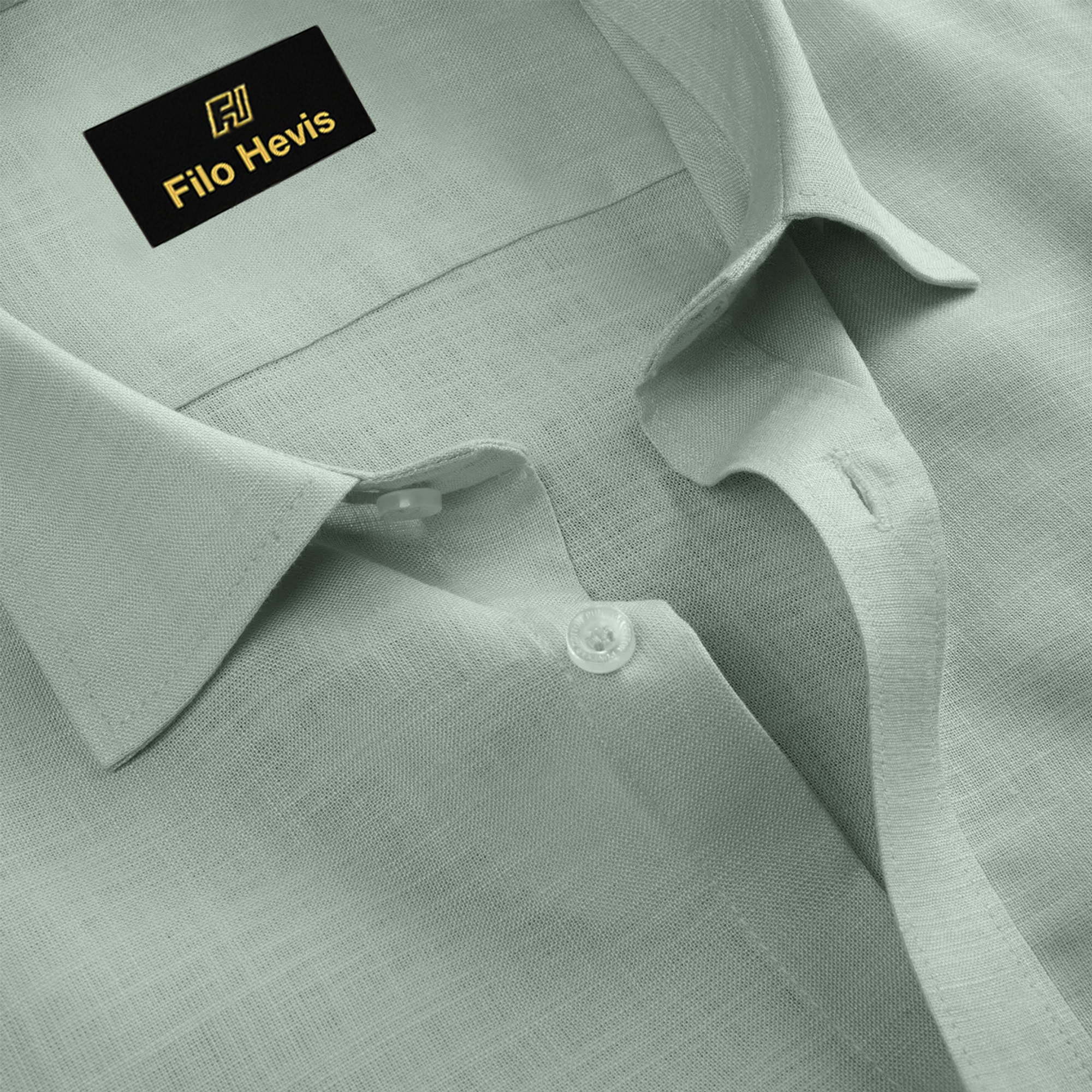 FINE LINEN SHIRTS FOR MEN (Full Sleeves)-Pista Green
