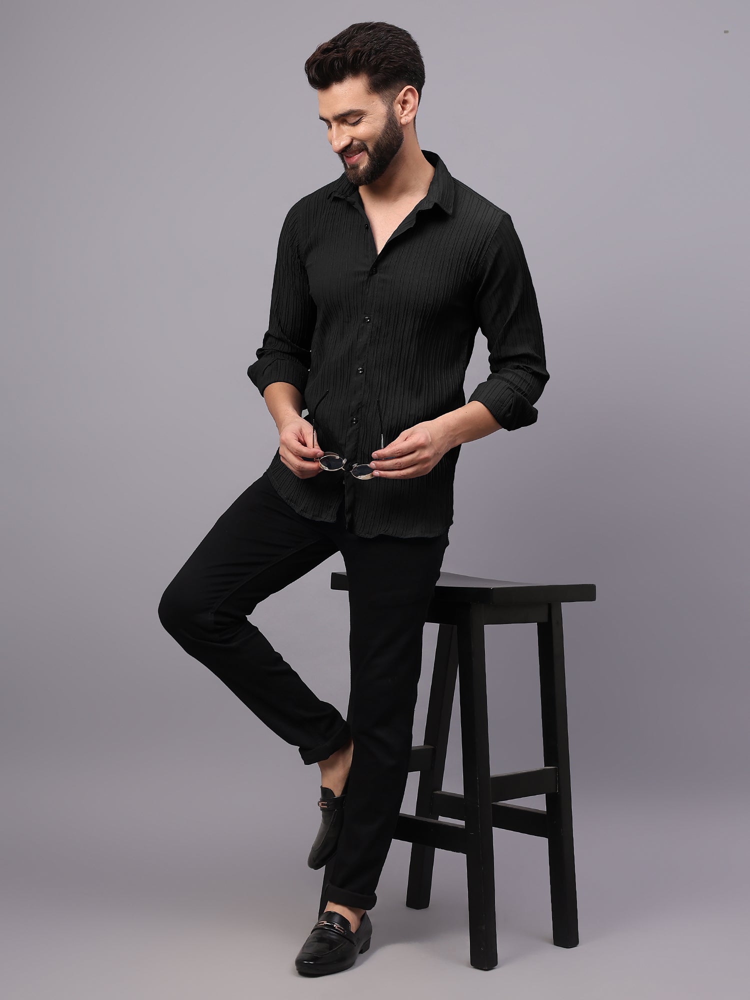 Popcorn Black Shirt