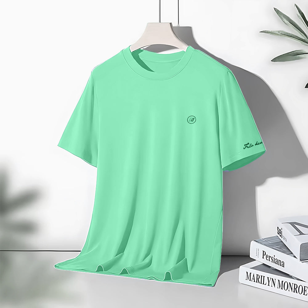 Men's Cotton Round Neck t-shirt Green