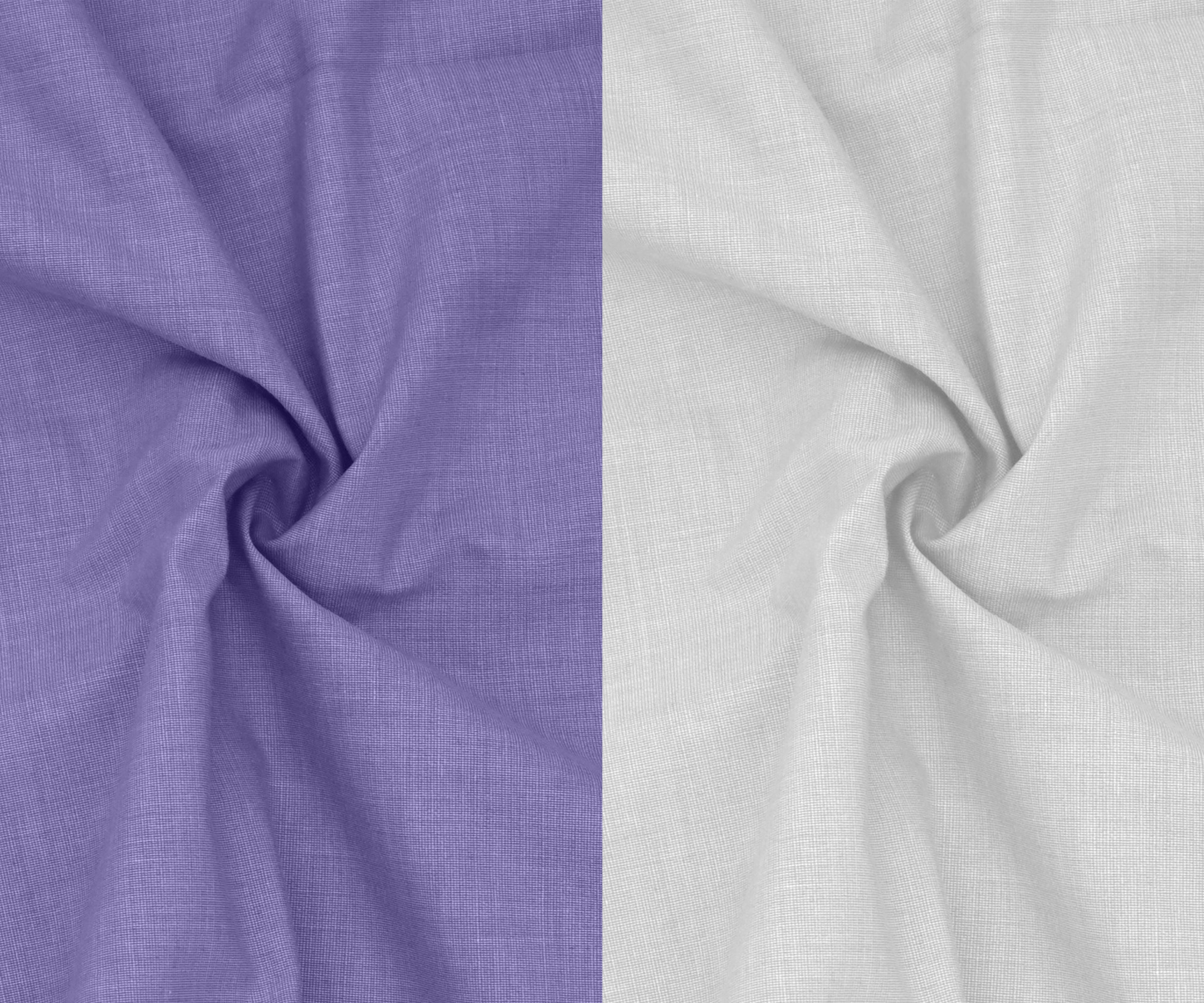 Combo of 2 Filafil Fabric Regular Fit Formal Shirts – Purple & White (Single Pocket)