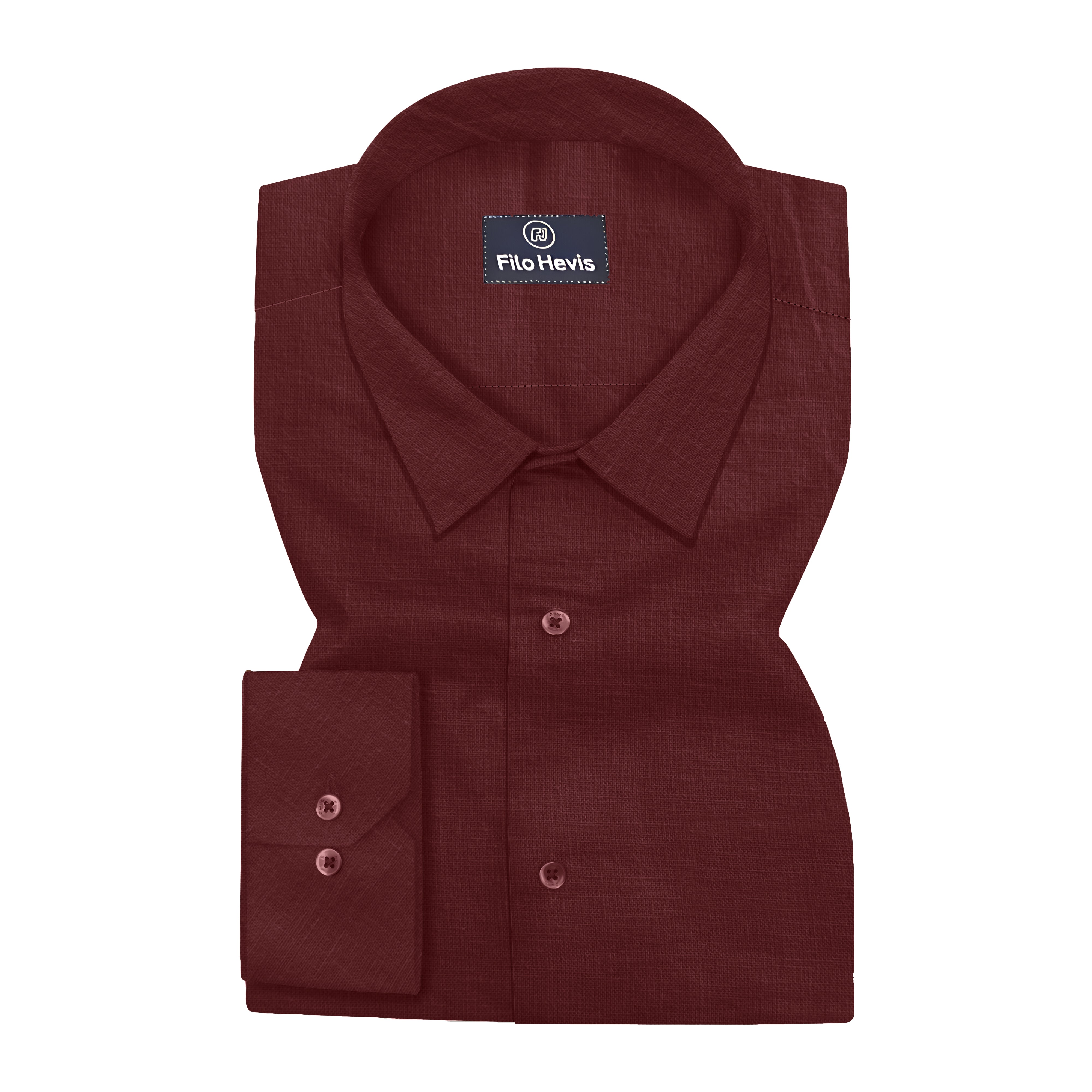 FINE LINEN SHIRTS FOR MEN (Full Sleeves)-Red
