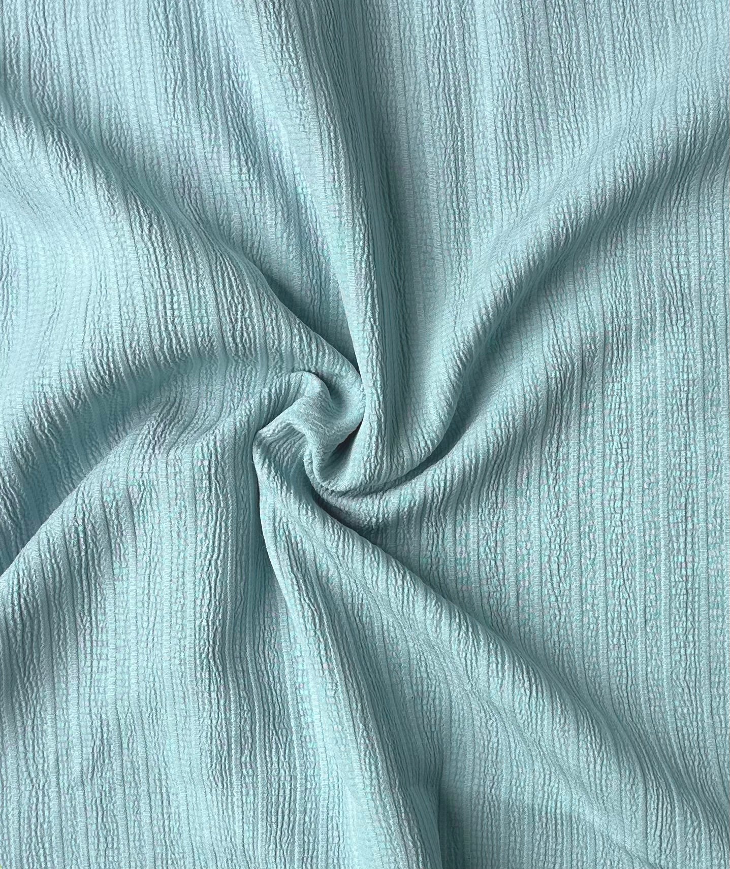 Crushed Stripe Shirt Sky Blue Color