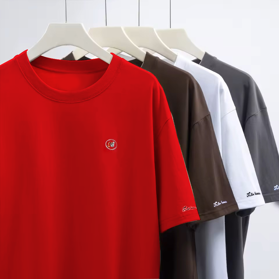 Men's Cotton Round Neck t-shirt Red