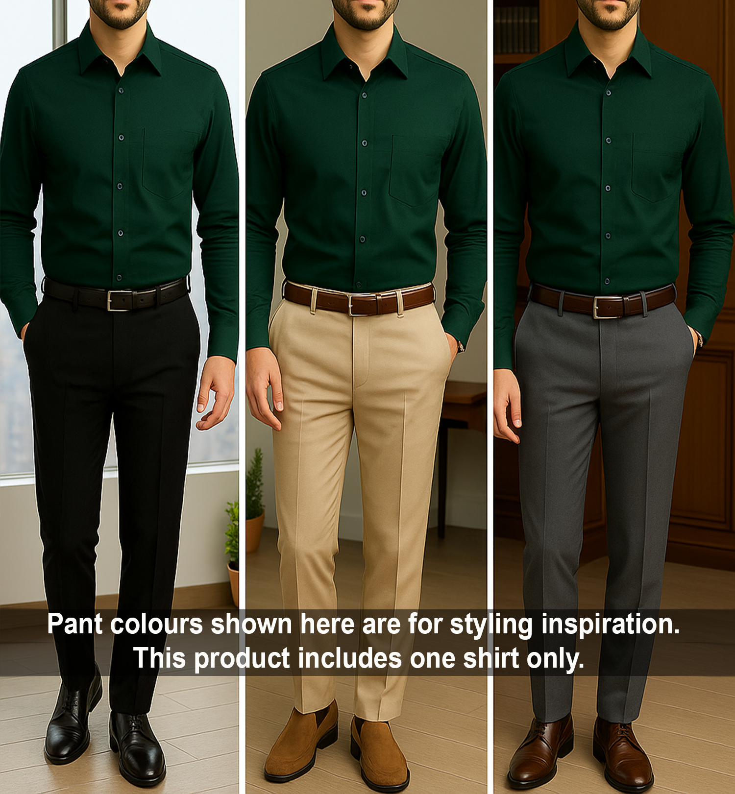 PLATINUM COTTON SATIN FORMAL SHIRT FOR MEN (Single Pocket)-Teal Green