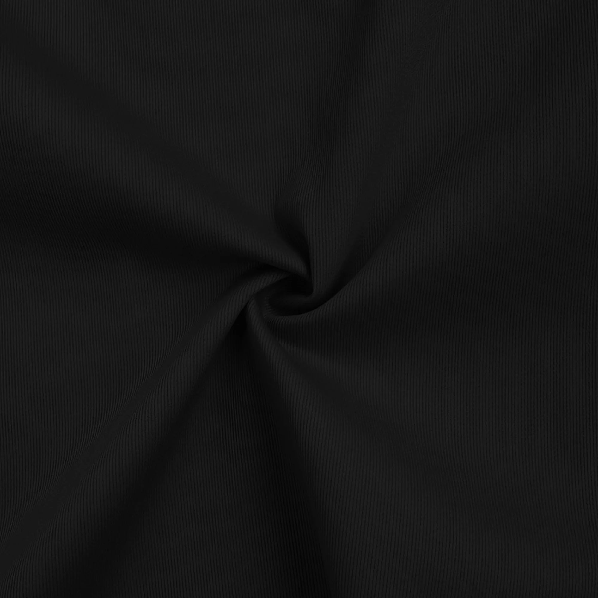 Fine-Ribbed Self-Structured Formal Shirt-BLACK My Store