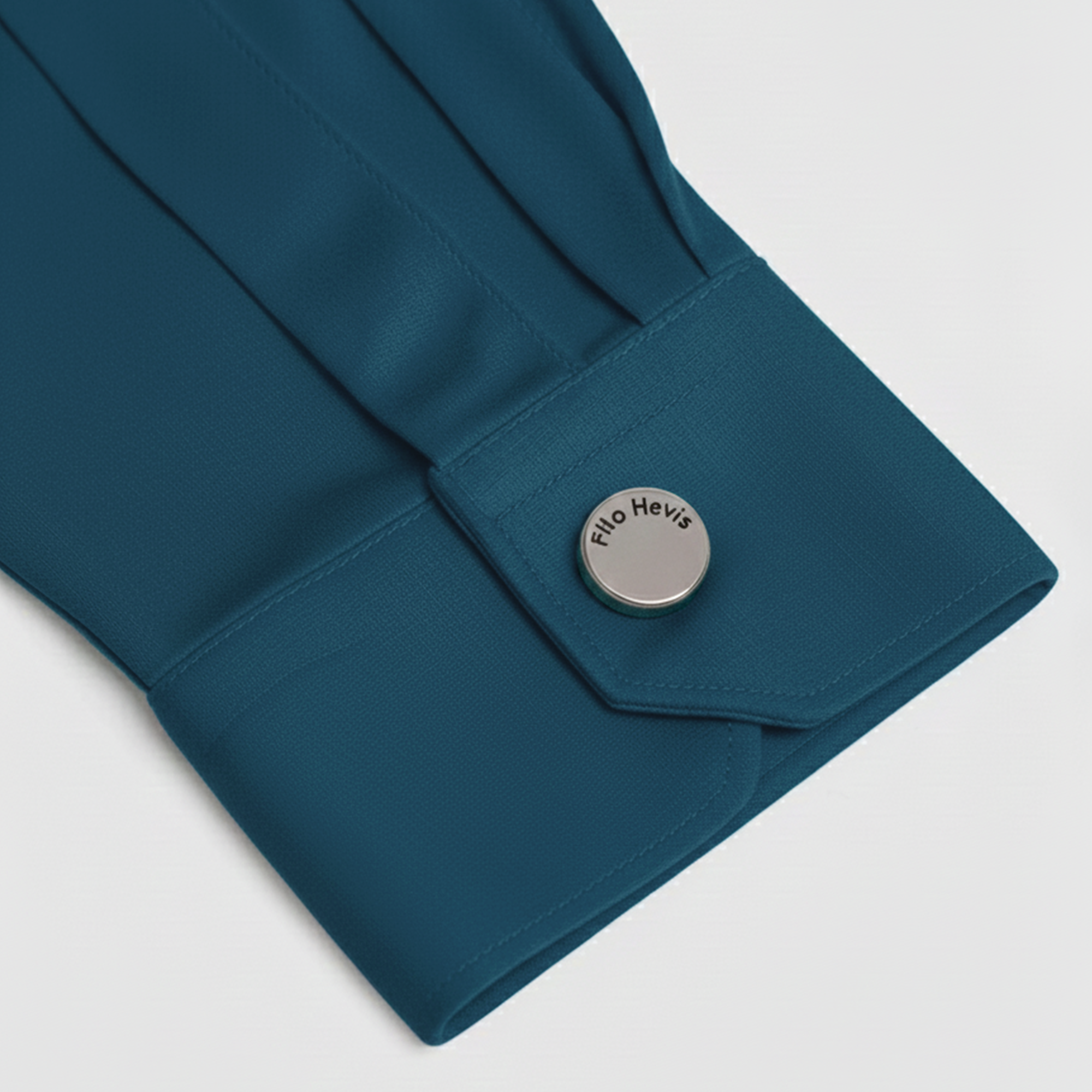 Filohevis Classic Silver Finish Engraved Cufflinks for Men | Premium Metal Formal Shirt Cufflinks For (1 Pair)