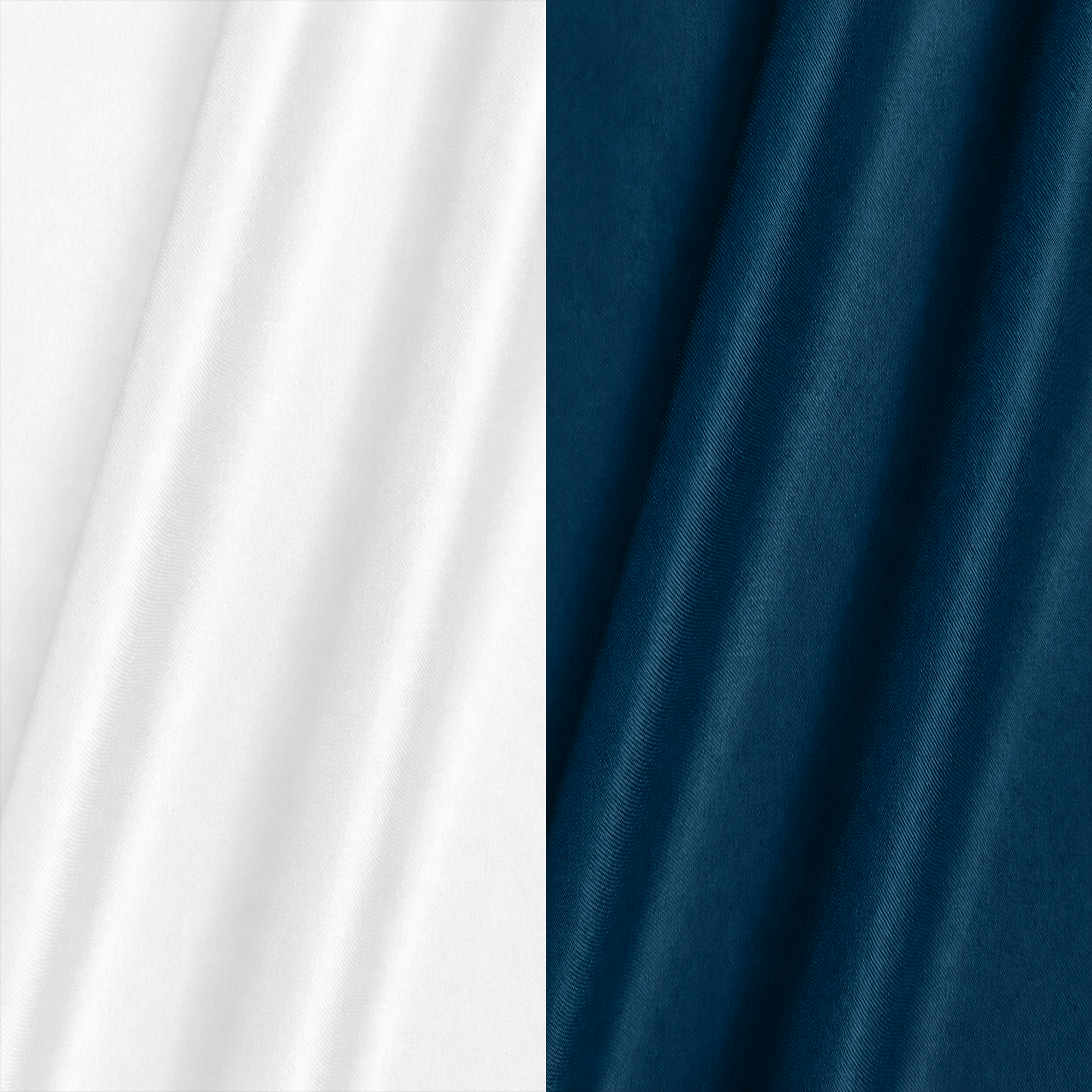 Combo of 2 Men's Imported Satin formal Shirt White & Teal Blue