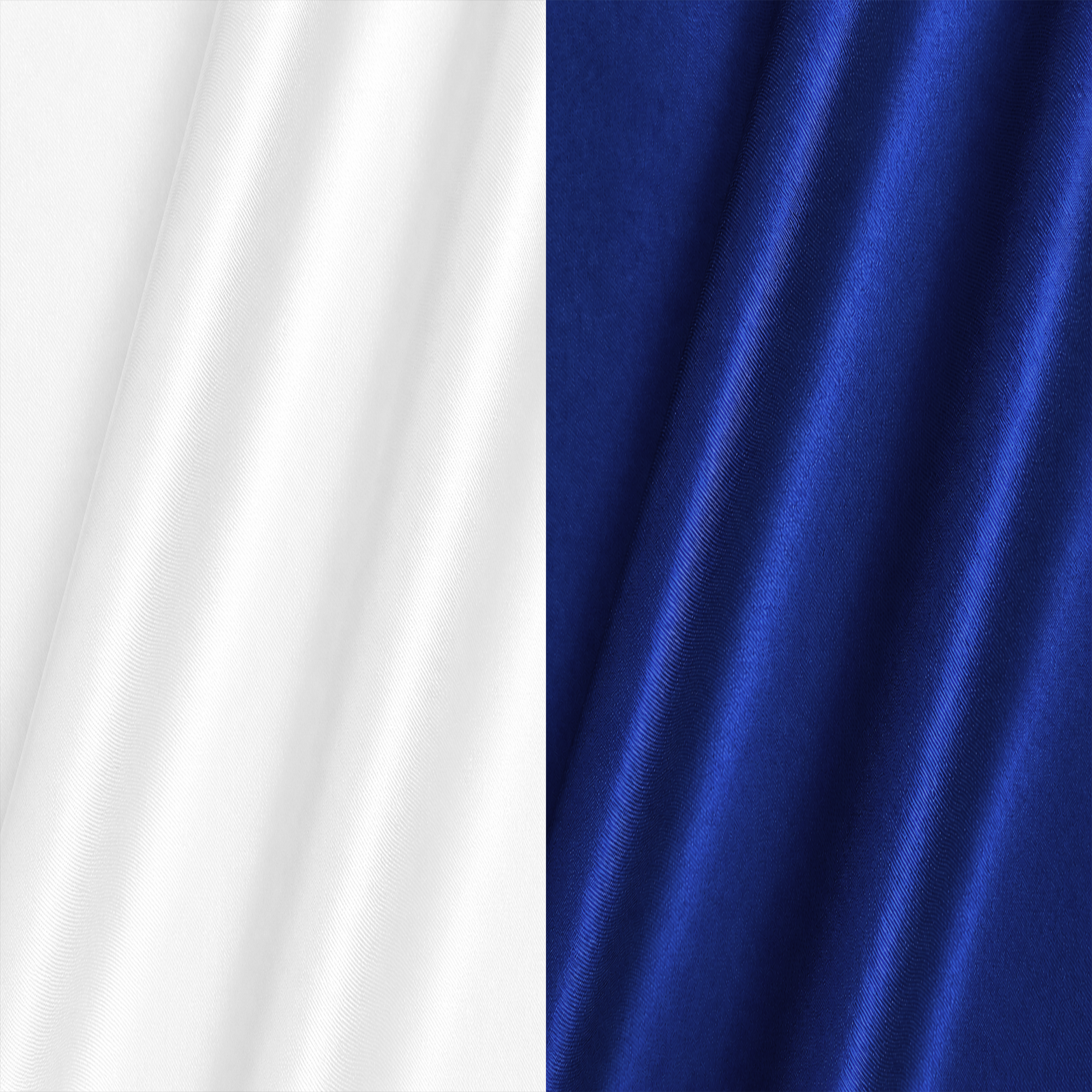 Combo of 2 Men's Imported Satin formal Shirt White & Royal Blue
