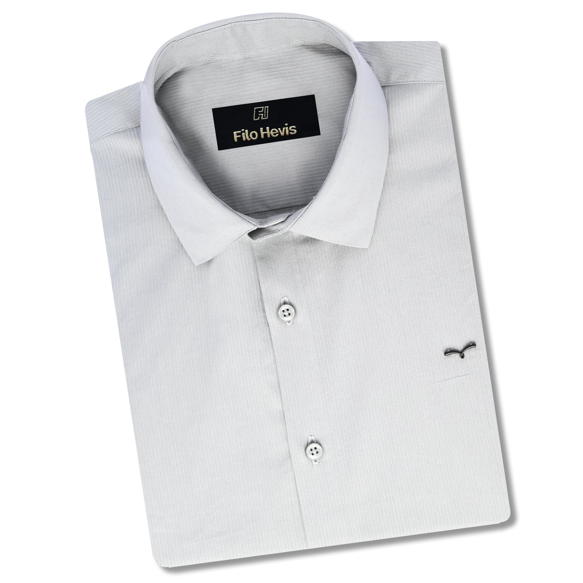 Premium SELF STRIPED SHIRTS FOR MEN - Textured Formal Shirts Collection | Professional Office Wear-White