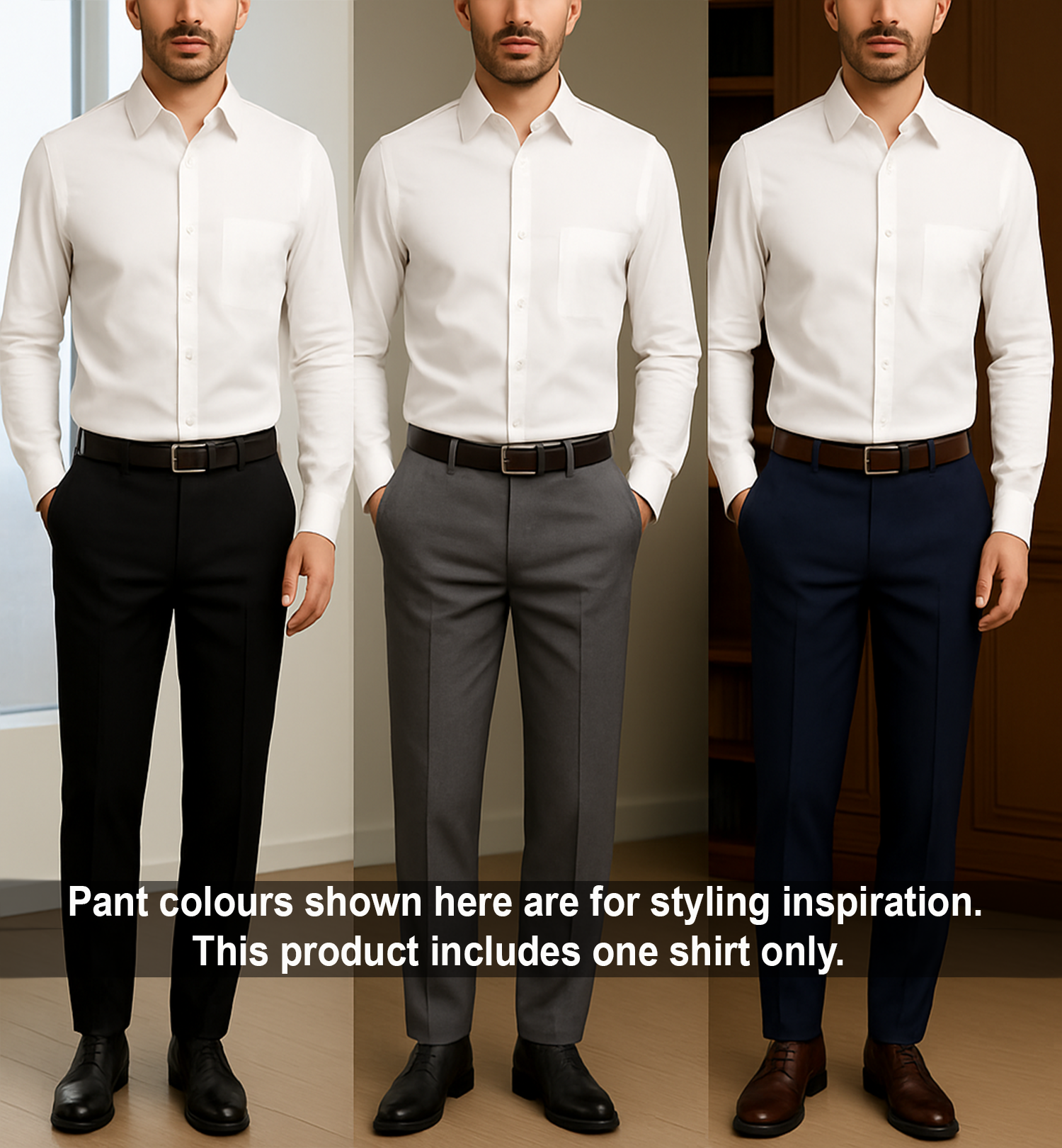 PLATINUM COTTON SATIN FORMAL SHIRT FOR MEN (Single Pocket)-White