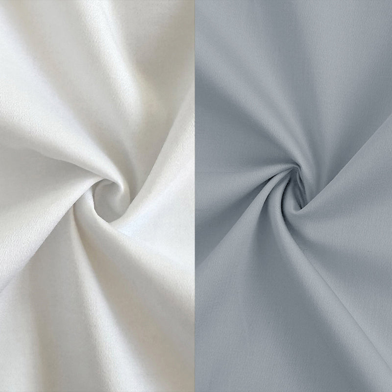 Combo of 2 Premium Cotton Formal Shirts – White & Grey | Single Pocket | Smart Fit My Store