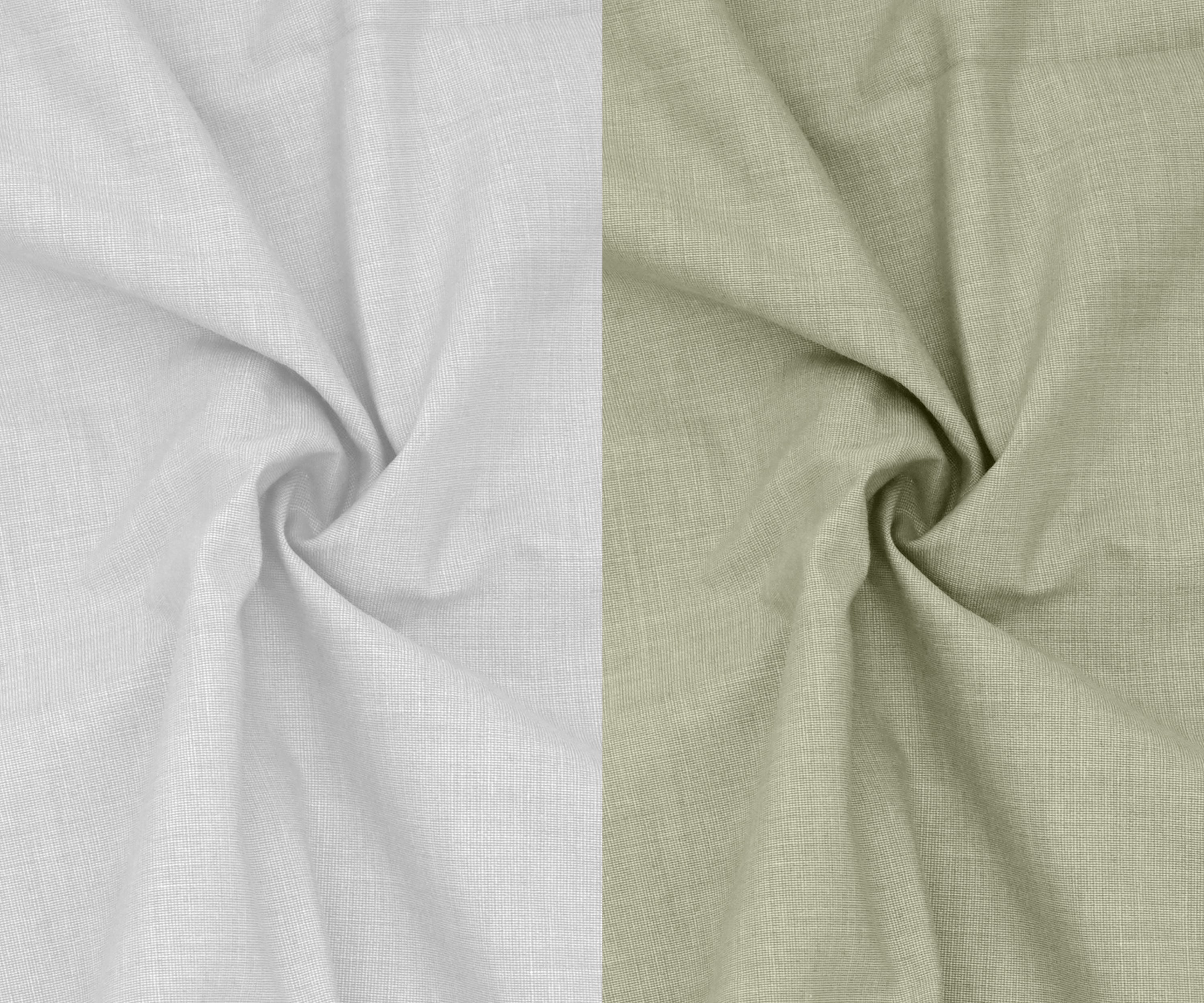 Combo of 2 Filafil Fabric Regular Fit Formal Shirts – White & Light Greyish Green (Single Pocket)