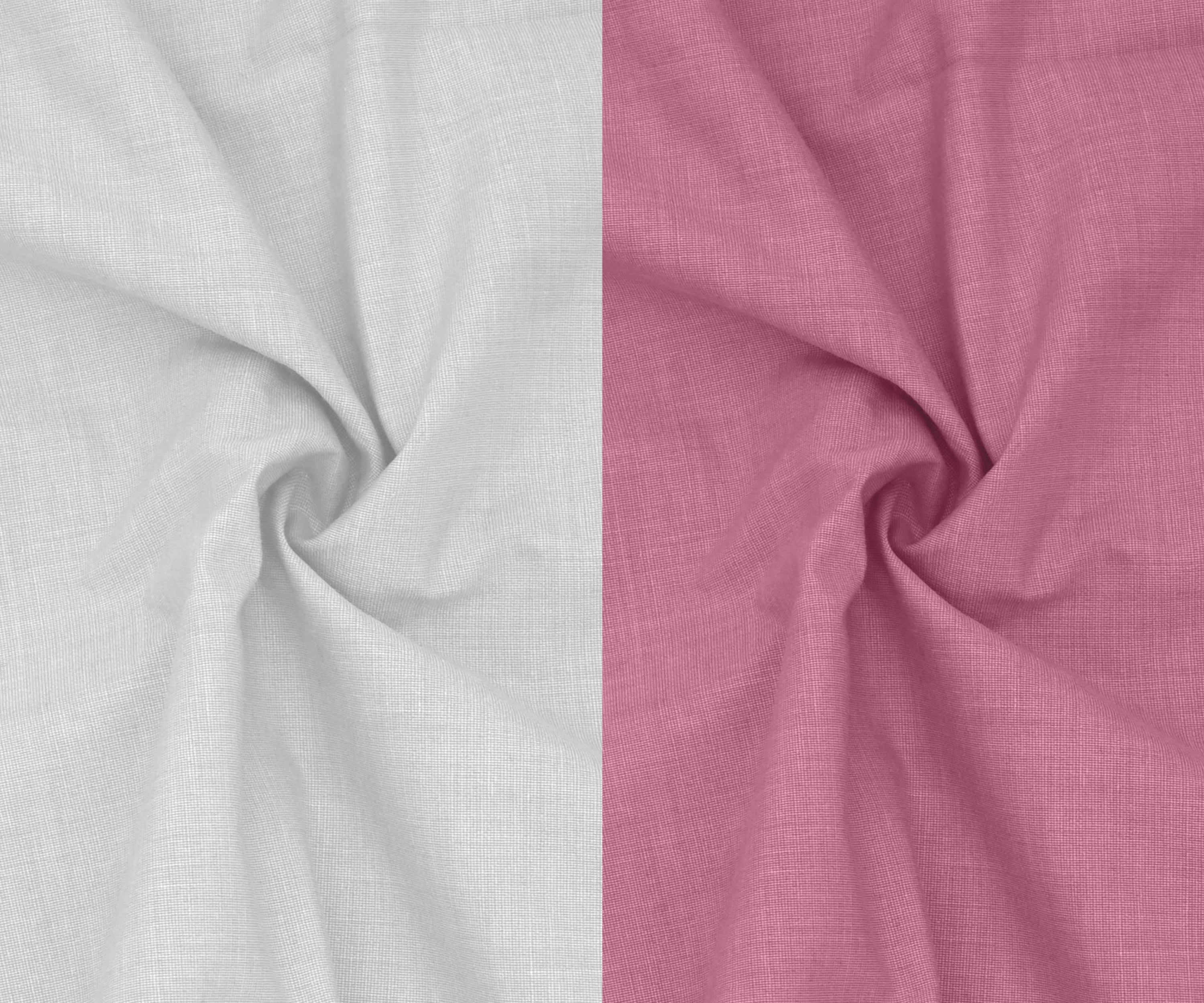 Combo of 2 Filafil Fabric Regular Fit Formal Shirts – White & Pink (Single Pocket)