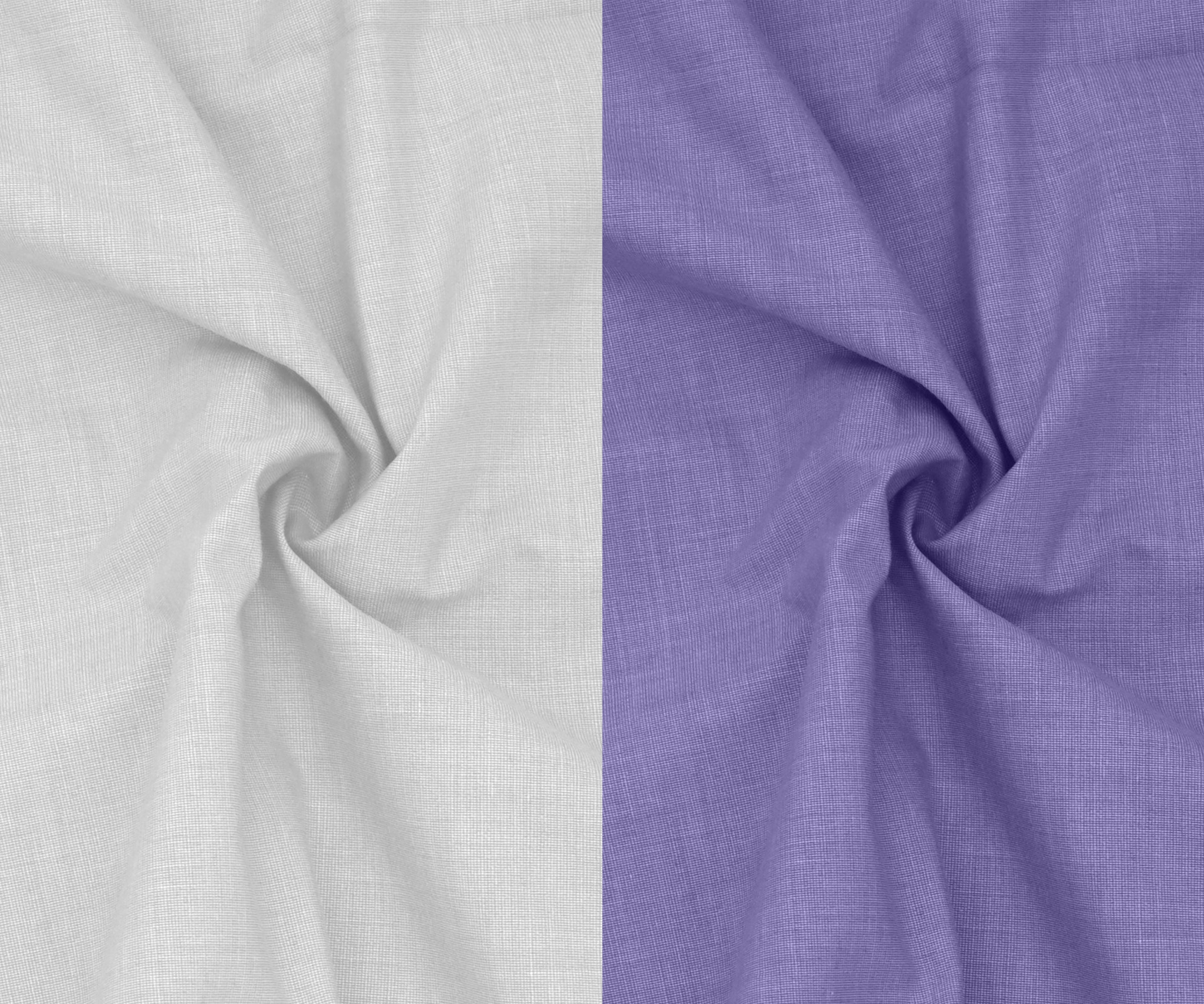 Combo of 2 Filafil Fabric Regular Fit Formal Shirts – White & Purple (Single Pocket)