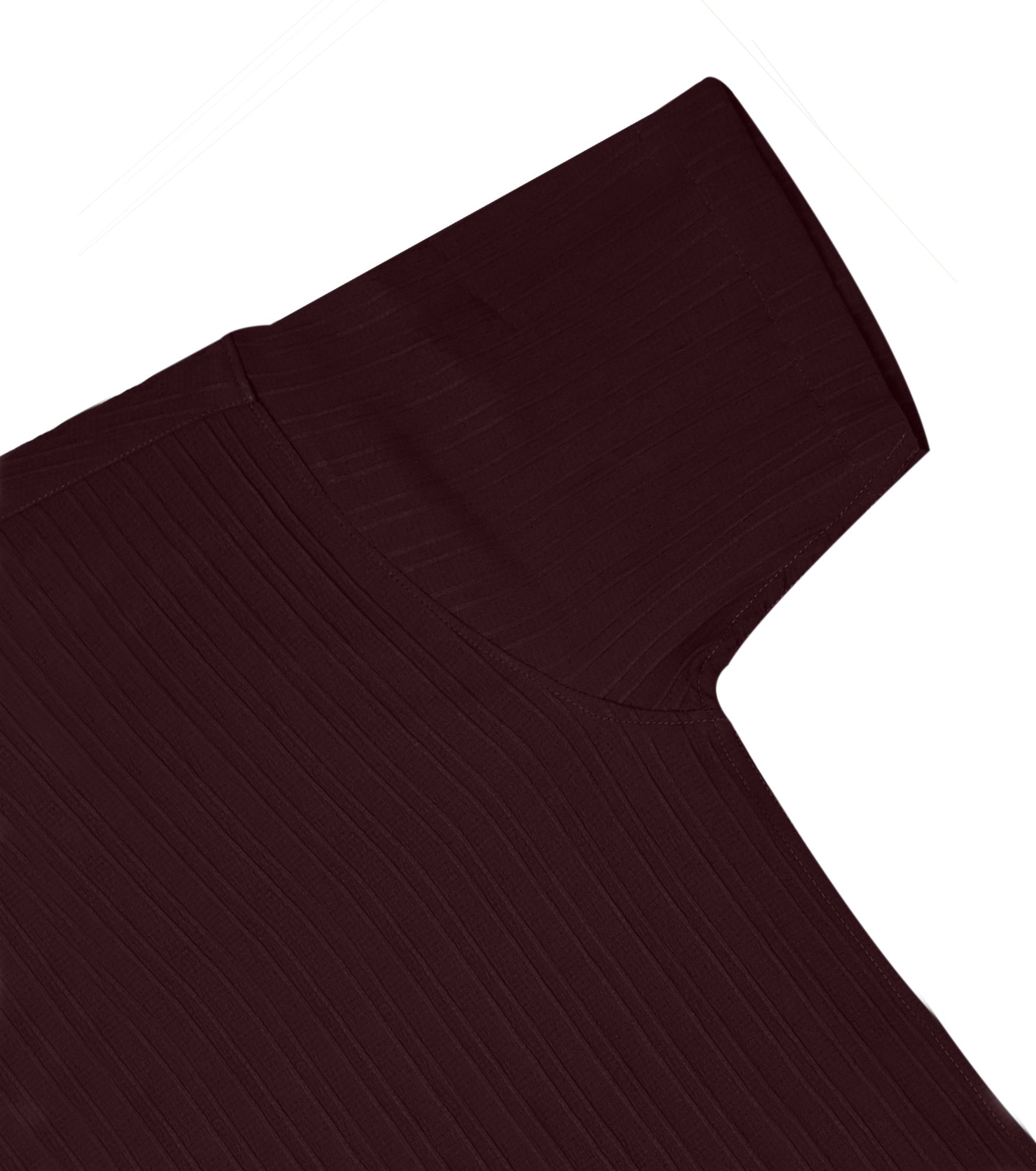 Men’s Textured Popcorn Half Sleeve Casual Shirt – Wine