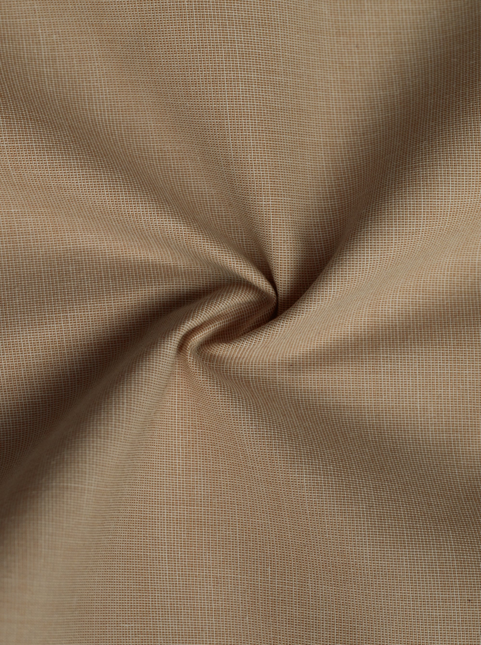 Filafil Fabric Regular Fit Single Pocket Formal Shirt Full Sleeve -Brown