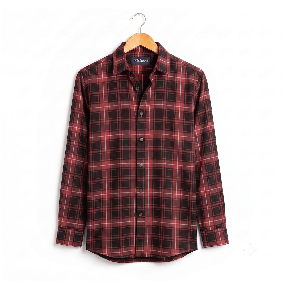 cotton red check shirt