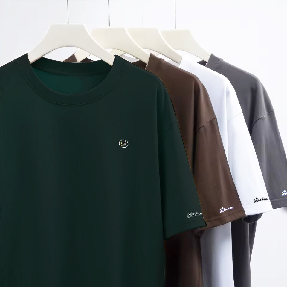 Men's Cotton Round Neck t-shirt Dark Green