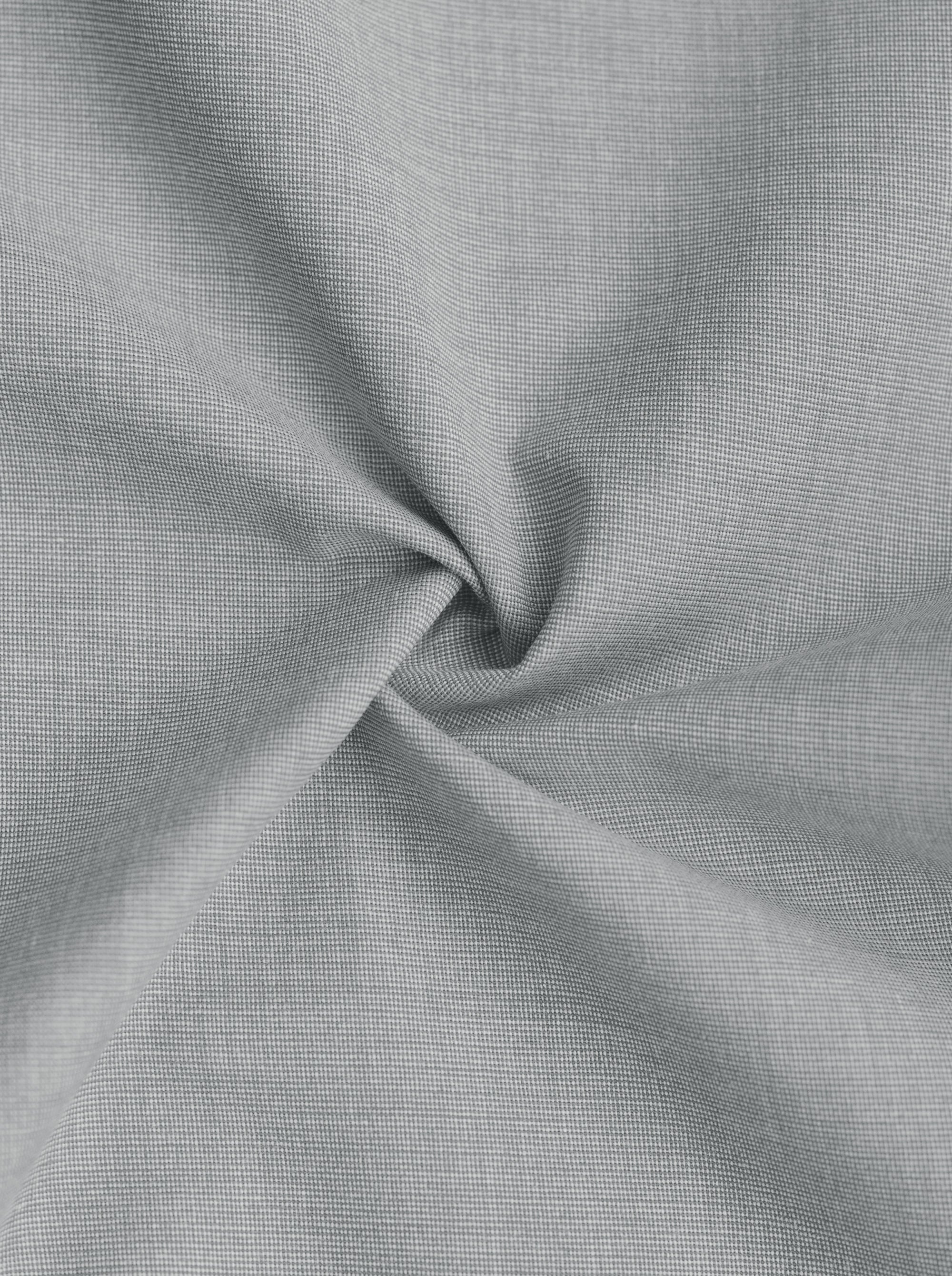 Filafil Fabric Regular Fit Single Pocket Formal Shirt Full Sleeve - Grey