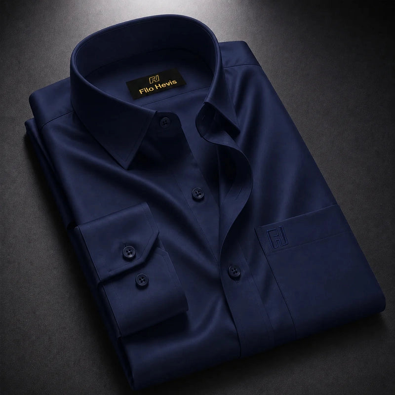 navy blue shirt