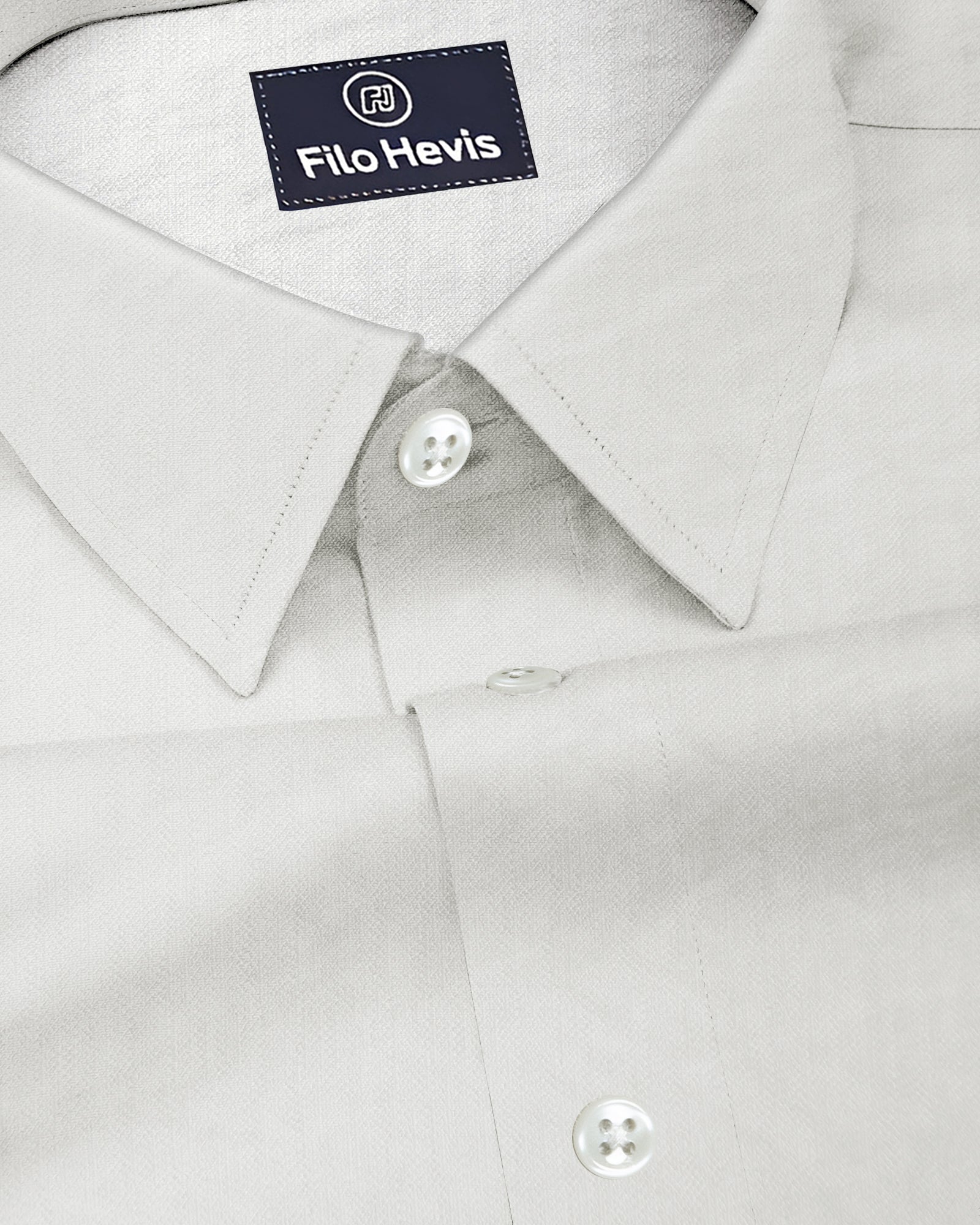 Men Iron Free Casual (Imported Linen) Shirt- White