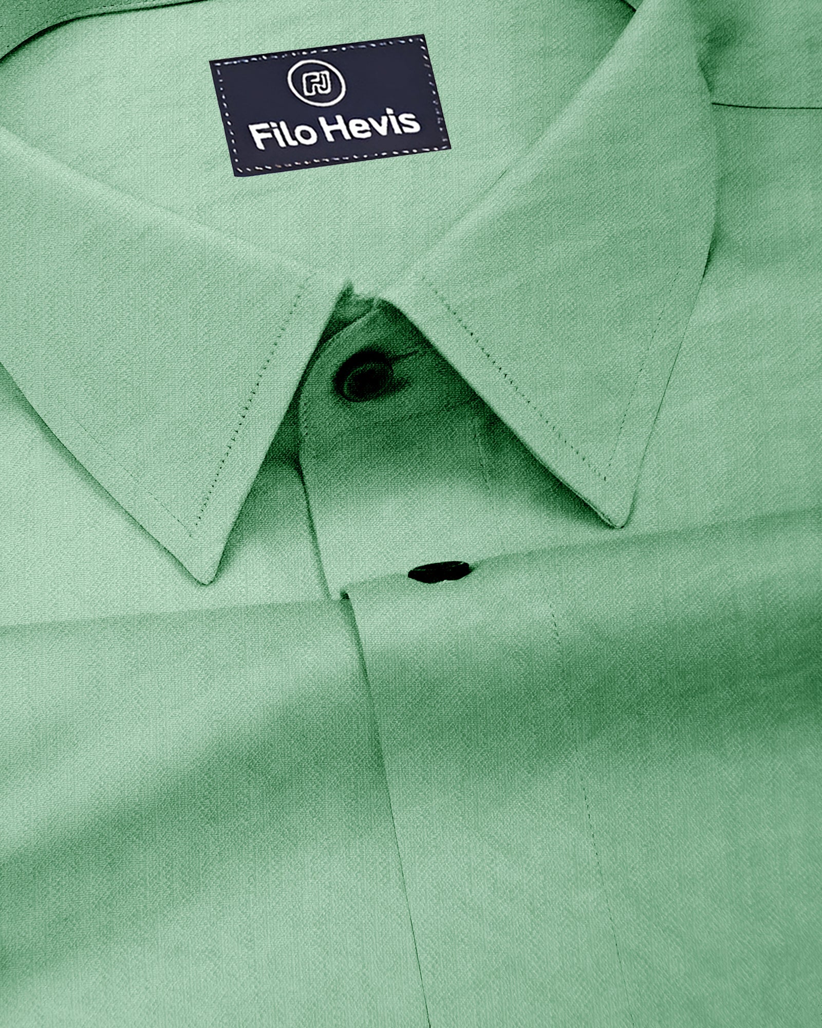 IMPORTED LINEN SHIRT FOR THE MODERN MEN IRON FREE CASUAL (SYNTHETIC LINEN) SHIRT--Light Green