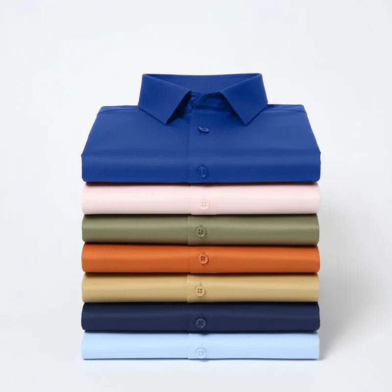 Men’s Satin Lycra Formal Shirt (Imported Fabric)| Royal Blue