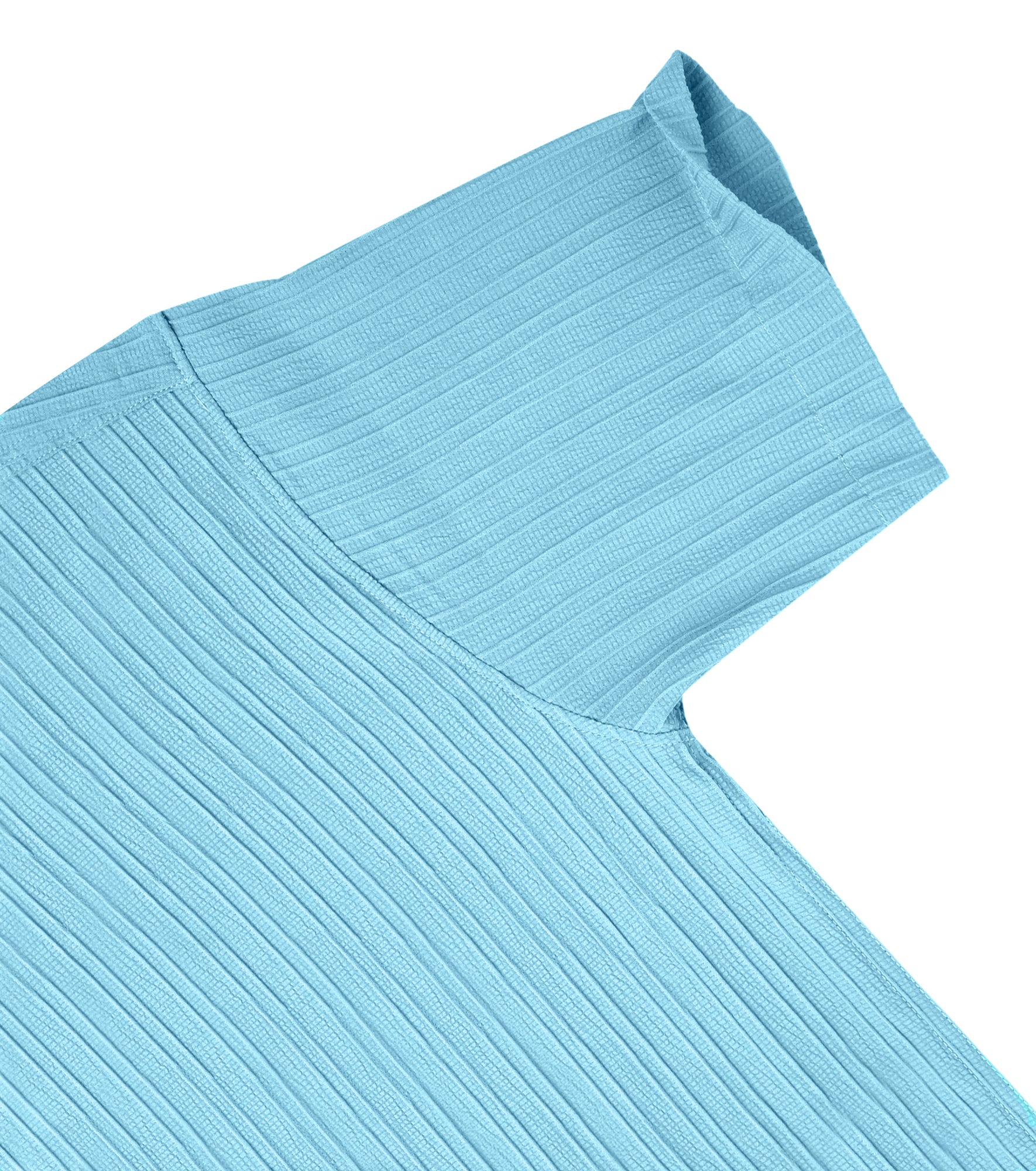 Men’s Textured Popcorn Half Sleeve Casual Shirt – Light Sky