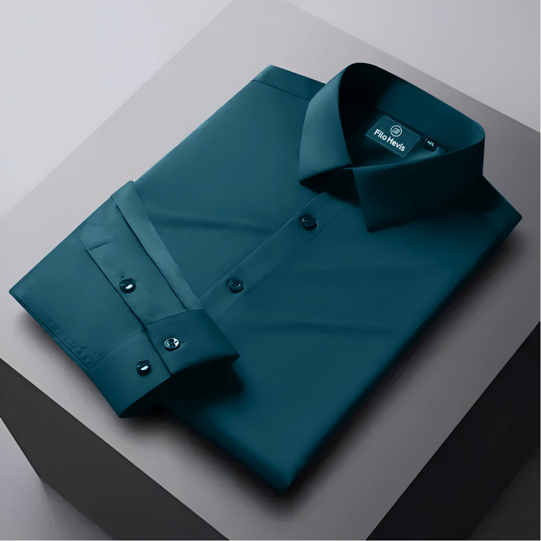 Teal blue mens dress shirts on sale