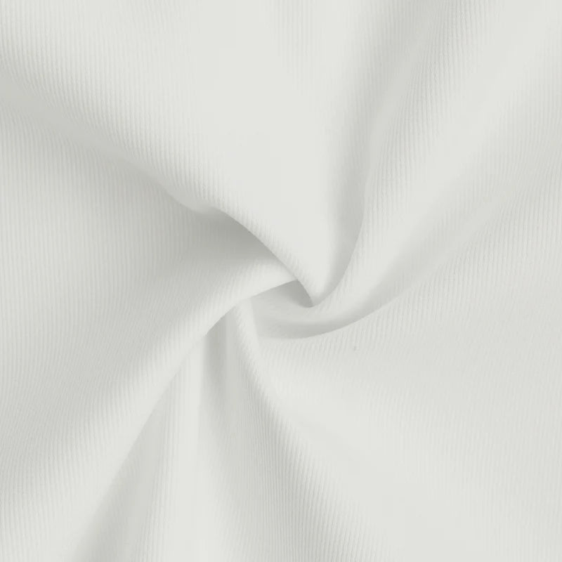 Fine-Ribbed Self-Structured Formal Shirt-White My Store