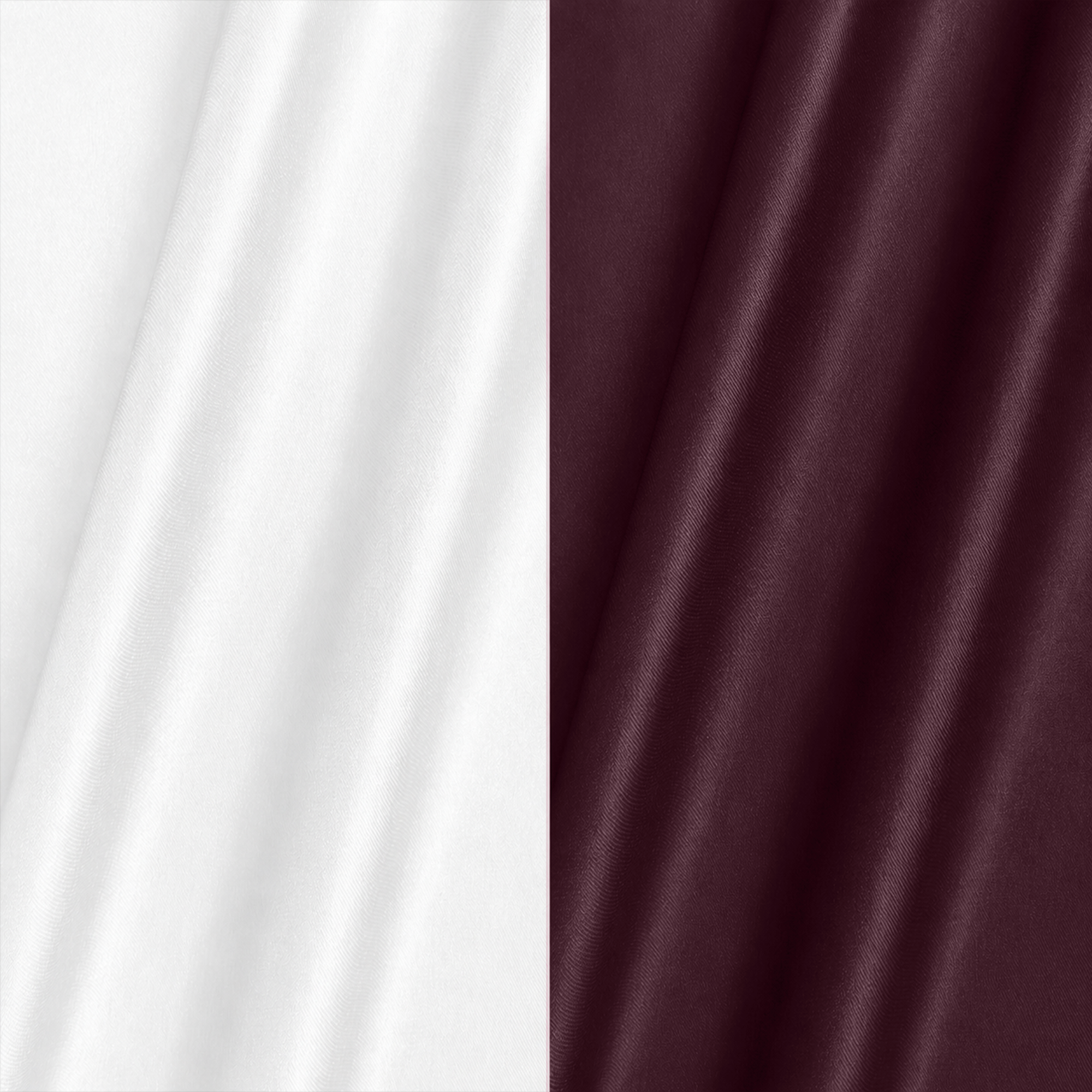 Combo of 2 Men's Imported Satin formal Shirt White & Dark Maroon