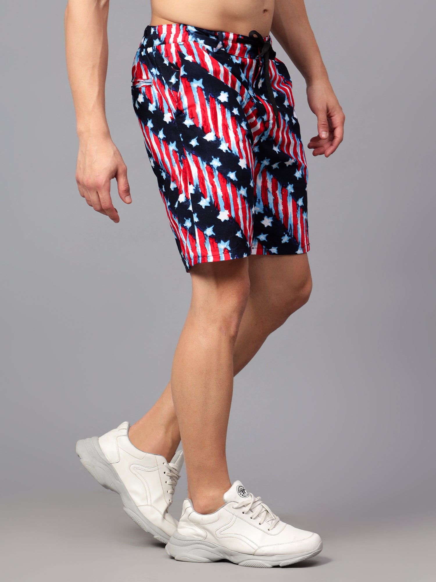 Printed Red Half Pant