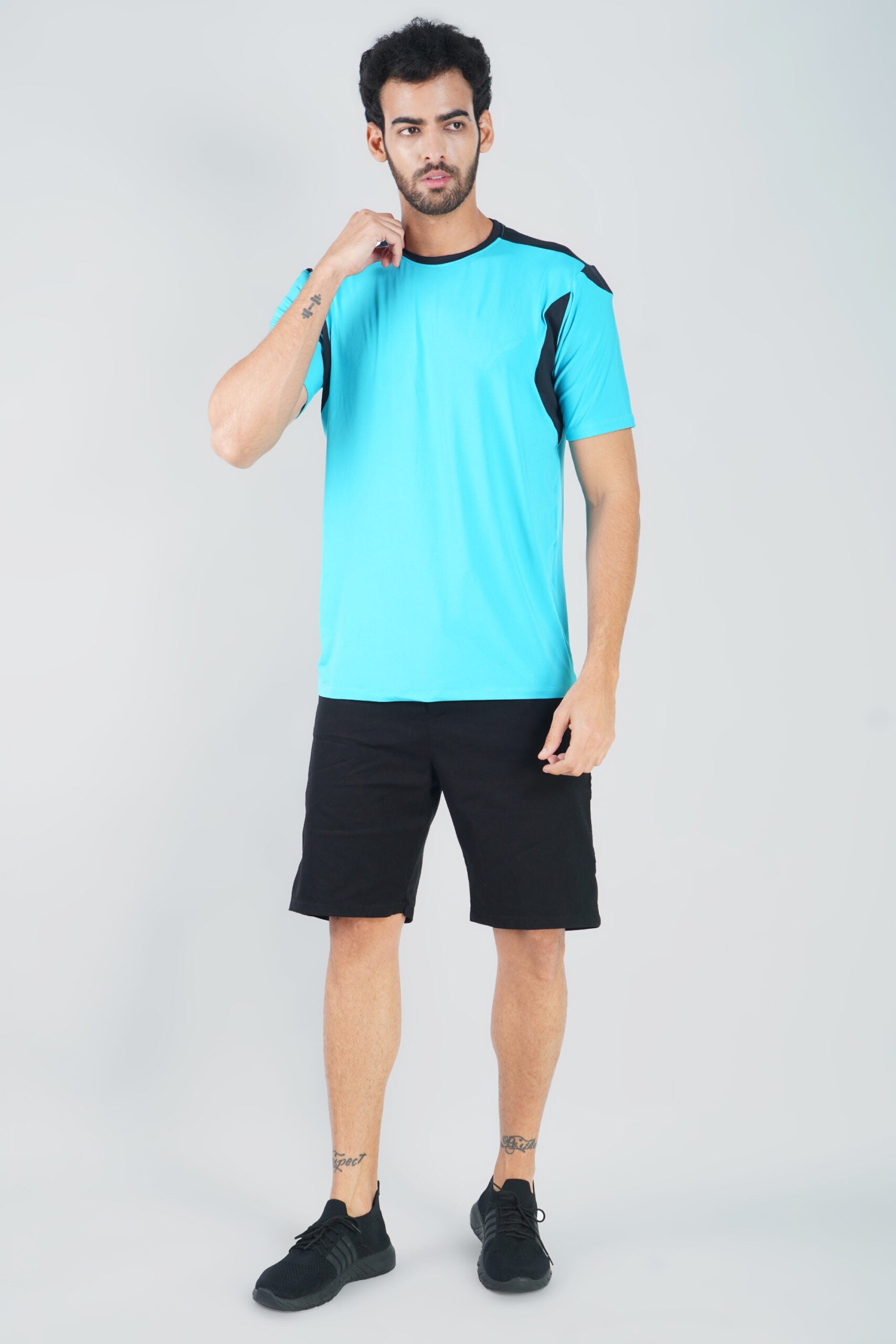 Cotton Solid Shorts Black