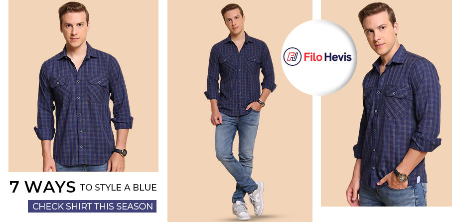 7 Ways to Style a Blue Check Shirt This Season, Blue Check Shirt 