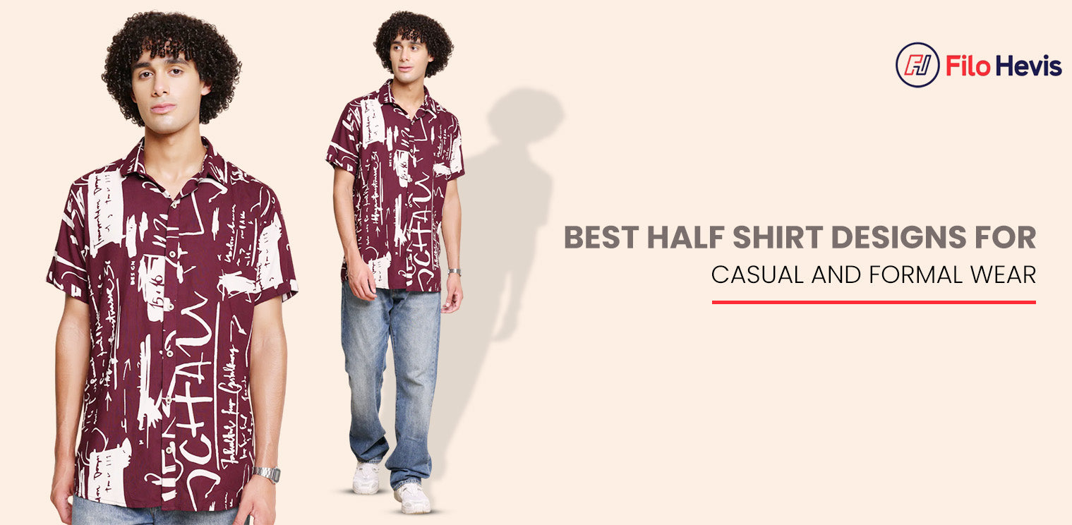 half shirt for men