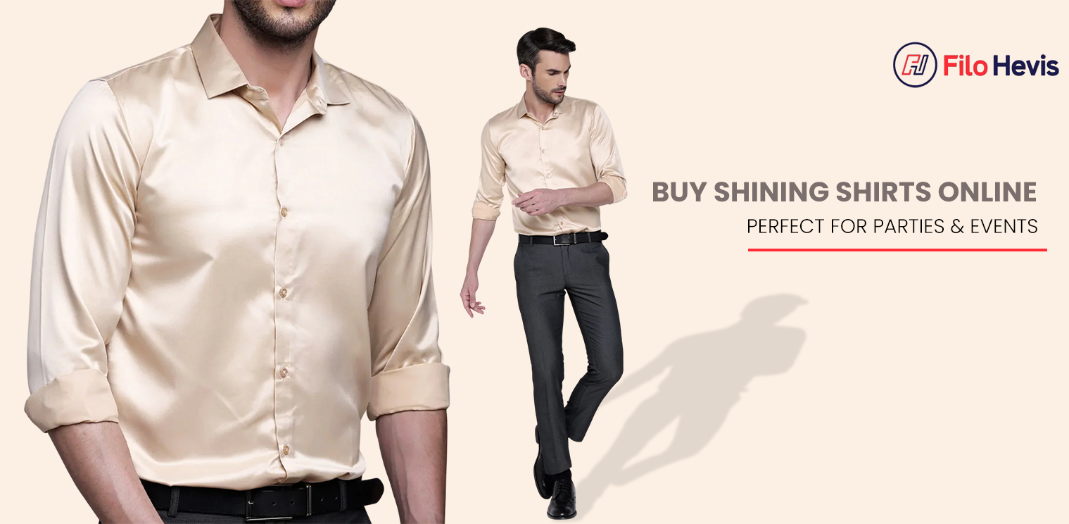 Shining shirt for men