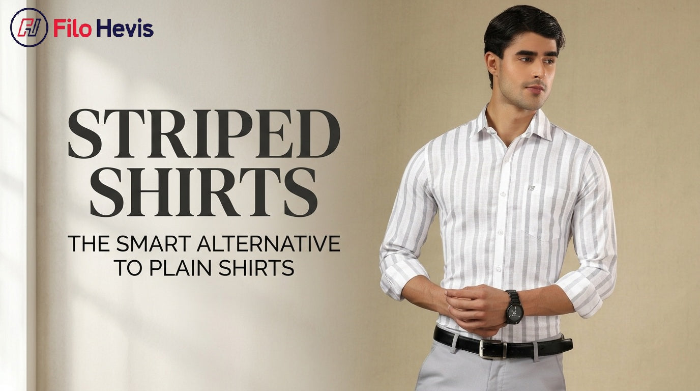 Vertical striped shirt