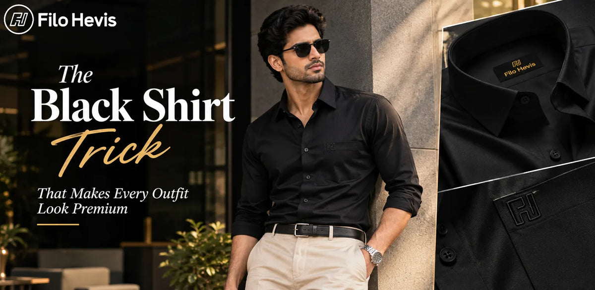 The Black Shirt Trick, Black shirts for men