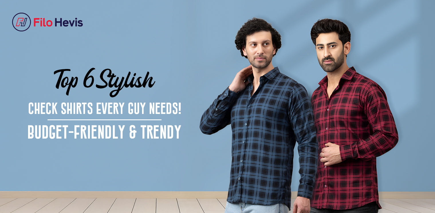 Stylish check shirt for men