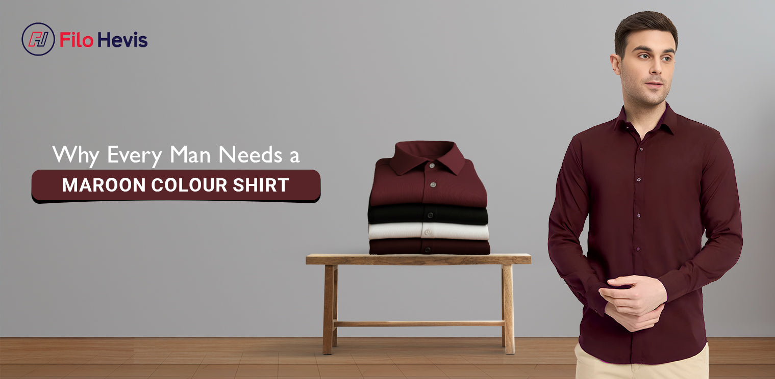 Maroon Colour Shirt, Maroon Shirt