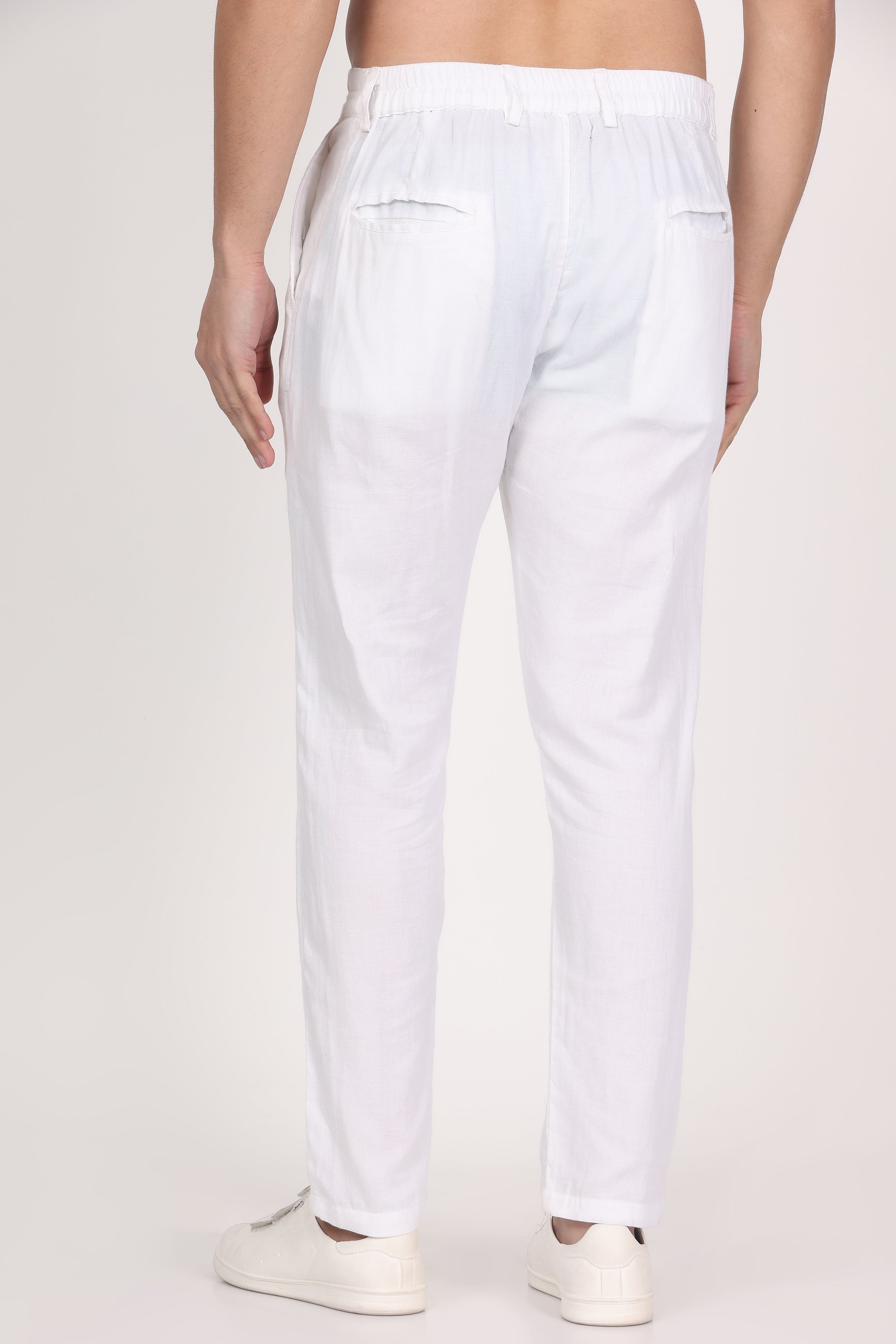 Double-Cloth White Pants