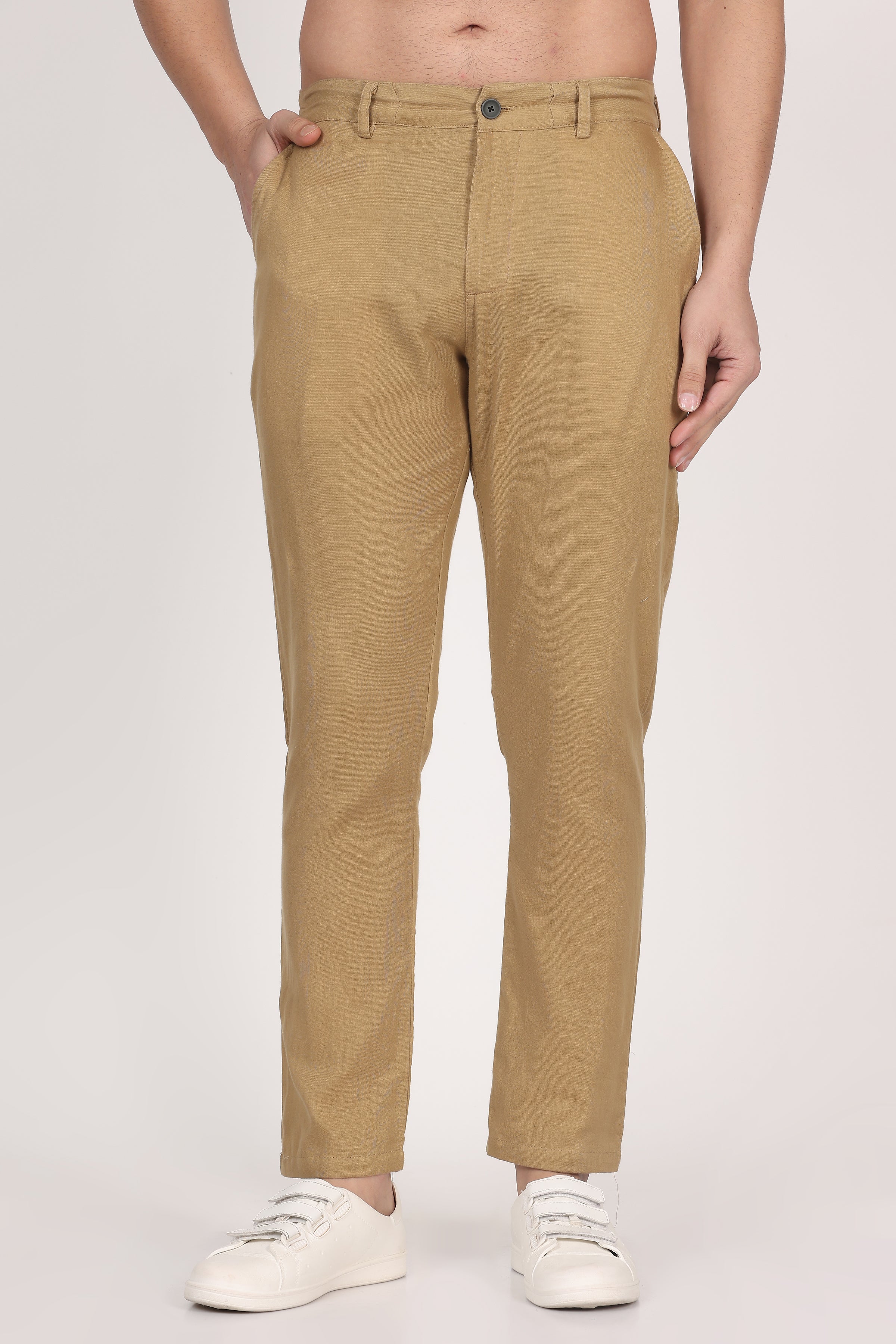 Double-Cloth Peach Pants