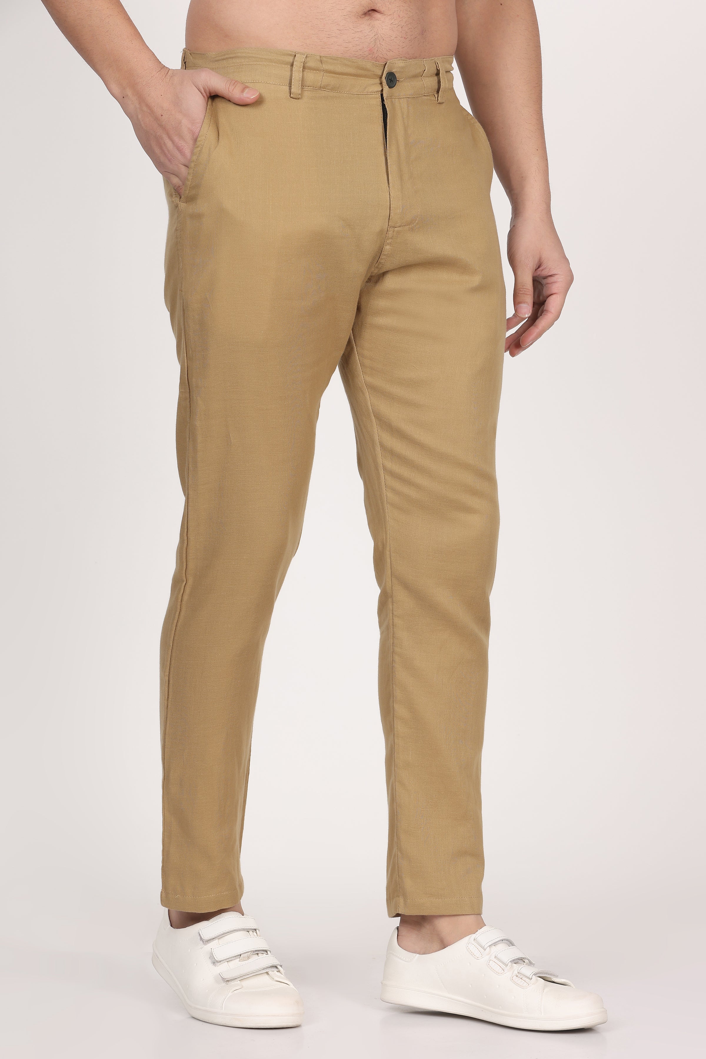 Double-Cloth Peach Pants