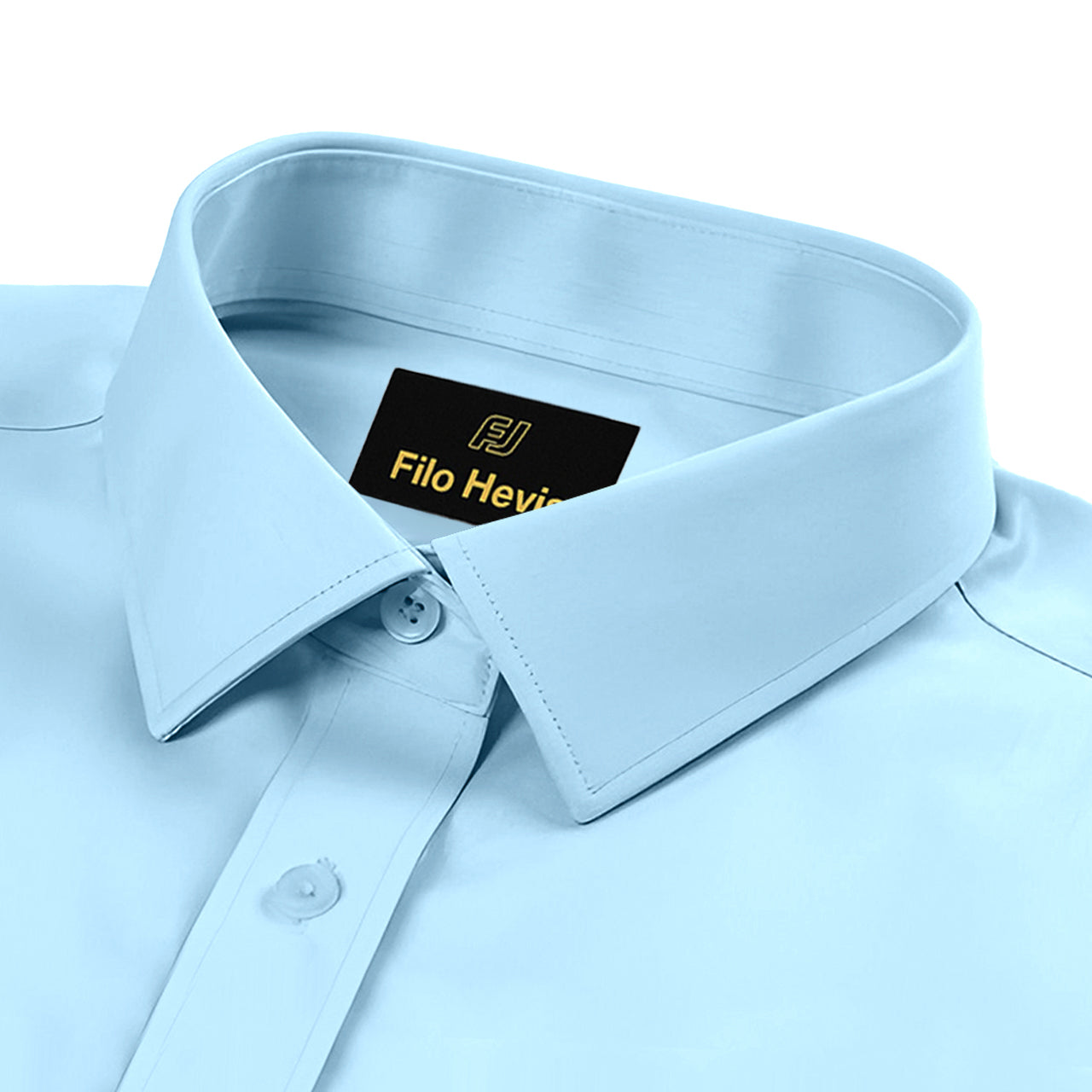 Men's Formal Regular Fit Cotton Full Sleeve Shirt - Sky Blue