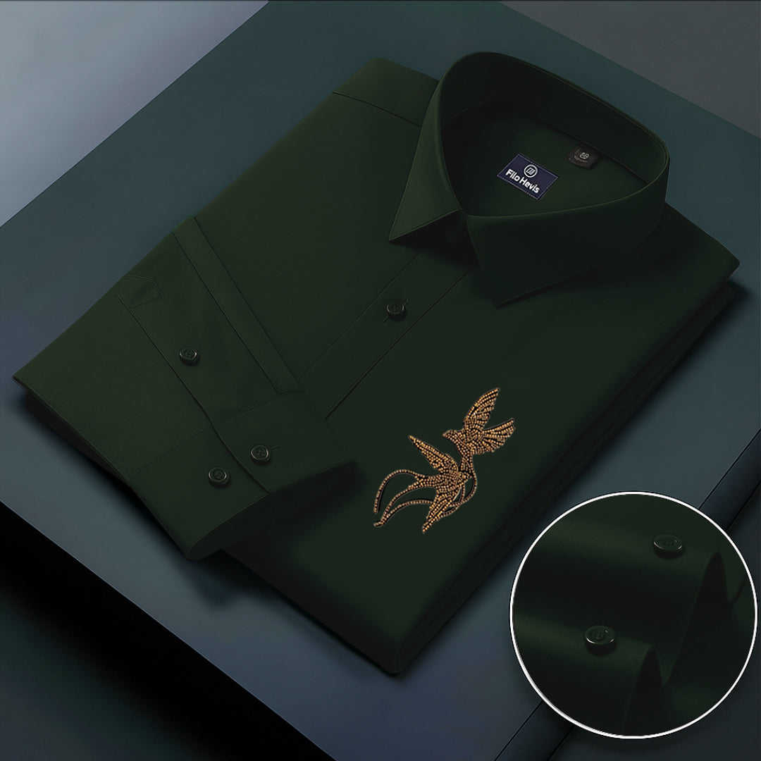 Men's ClubWear Premium Shirt -Bottle Green