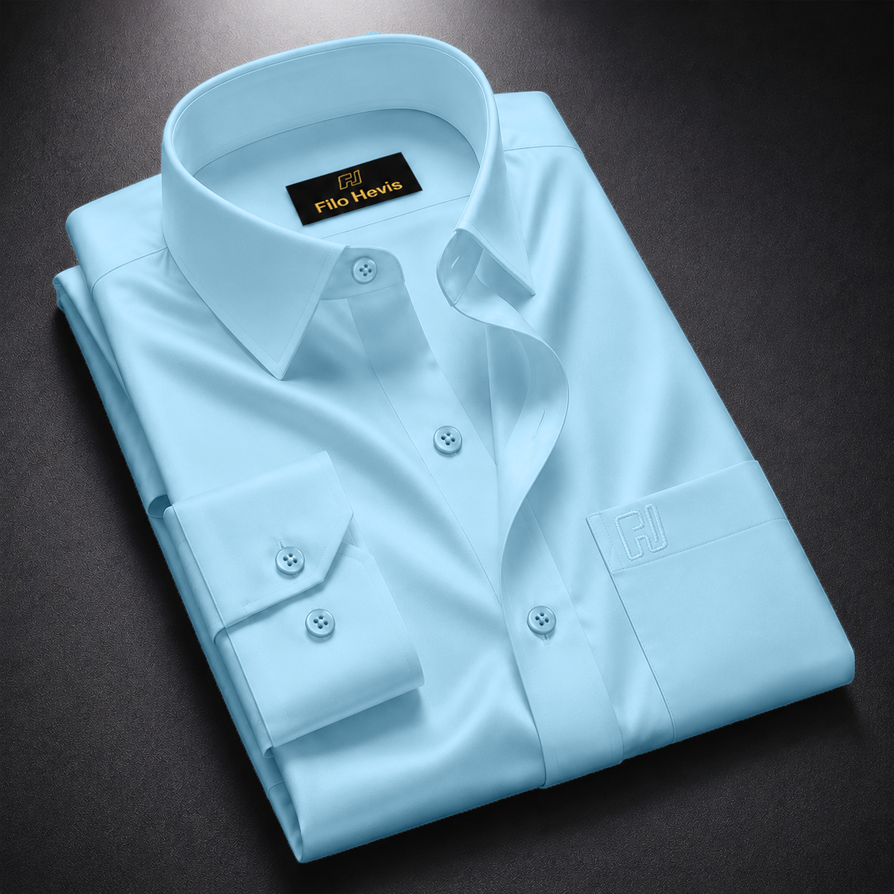 Cotton Formal Shirt for Men - Regular Fit Full Sleeve | Sky Blue