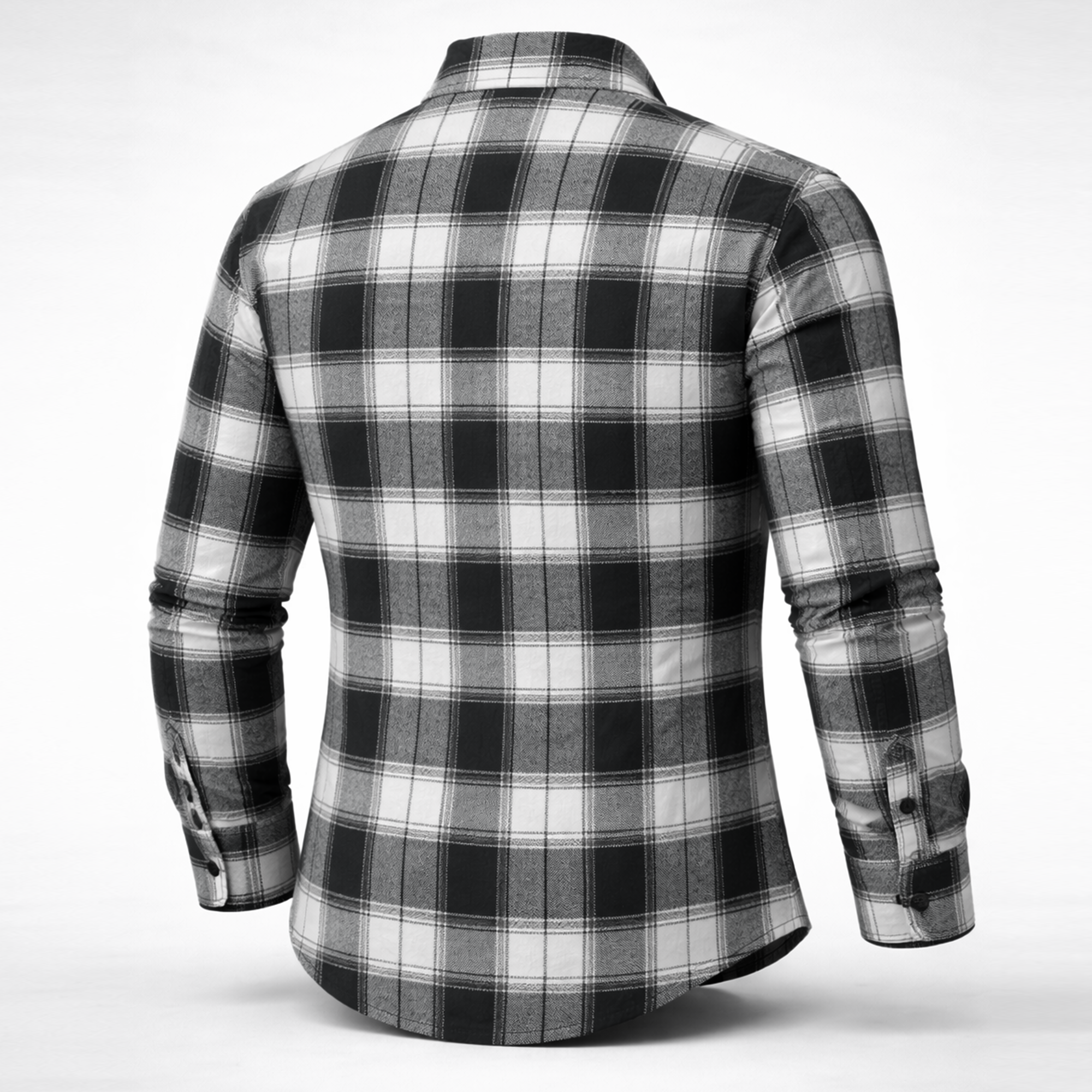 Men’s Black Winter Check Shirt | Full Sleeves