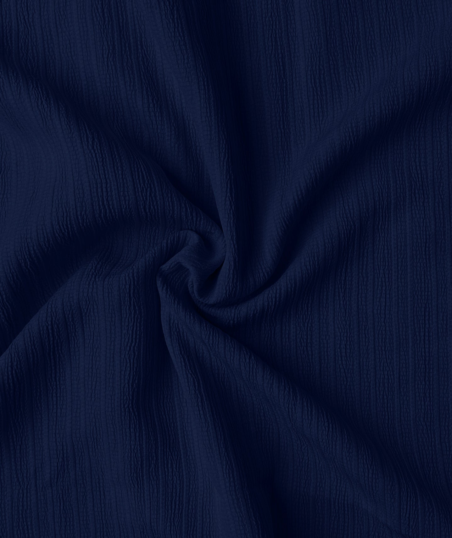 Crushed Self Stripe Navy Blue Shirt